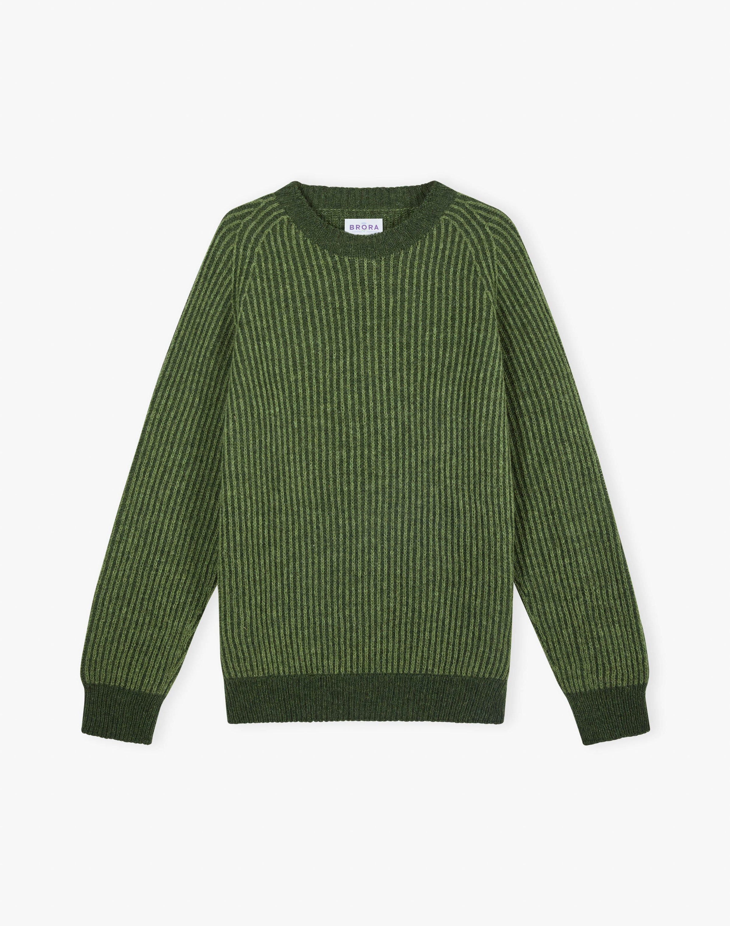 Wool Plated Rib Jumper