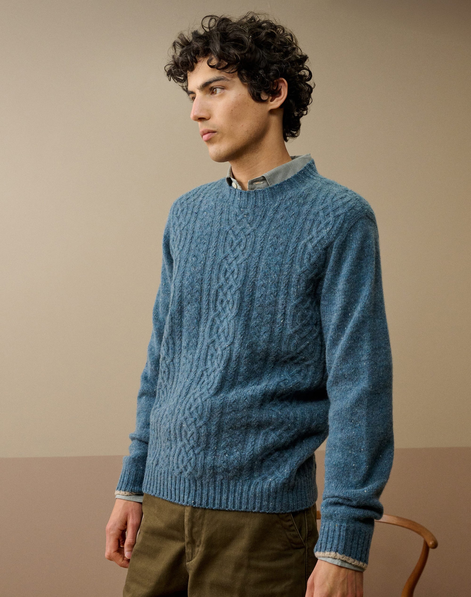 Wool Donegal Aran Jumper