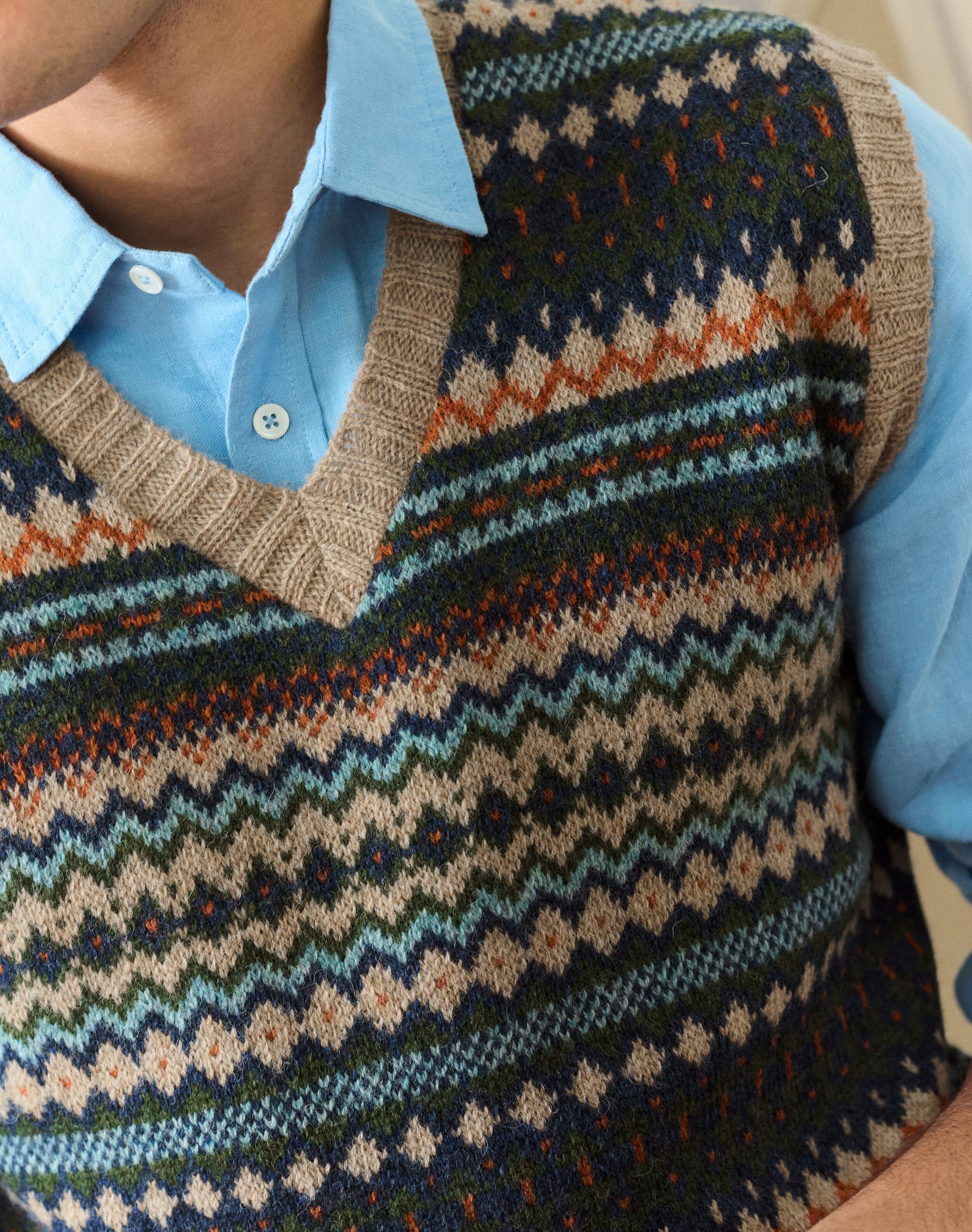 Wool Fair Isle Tank