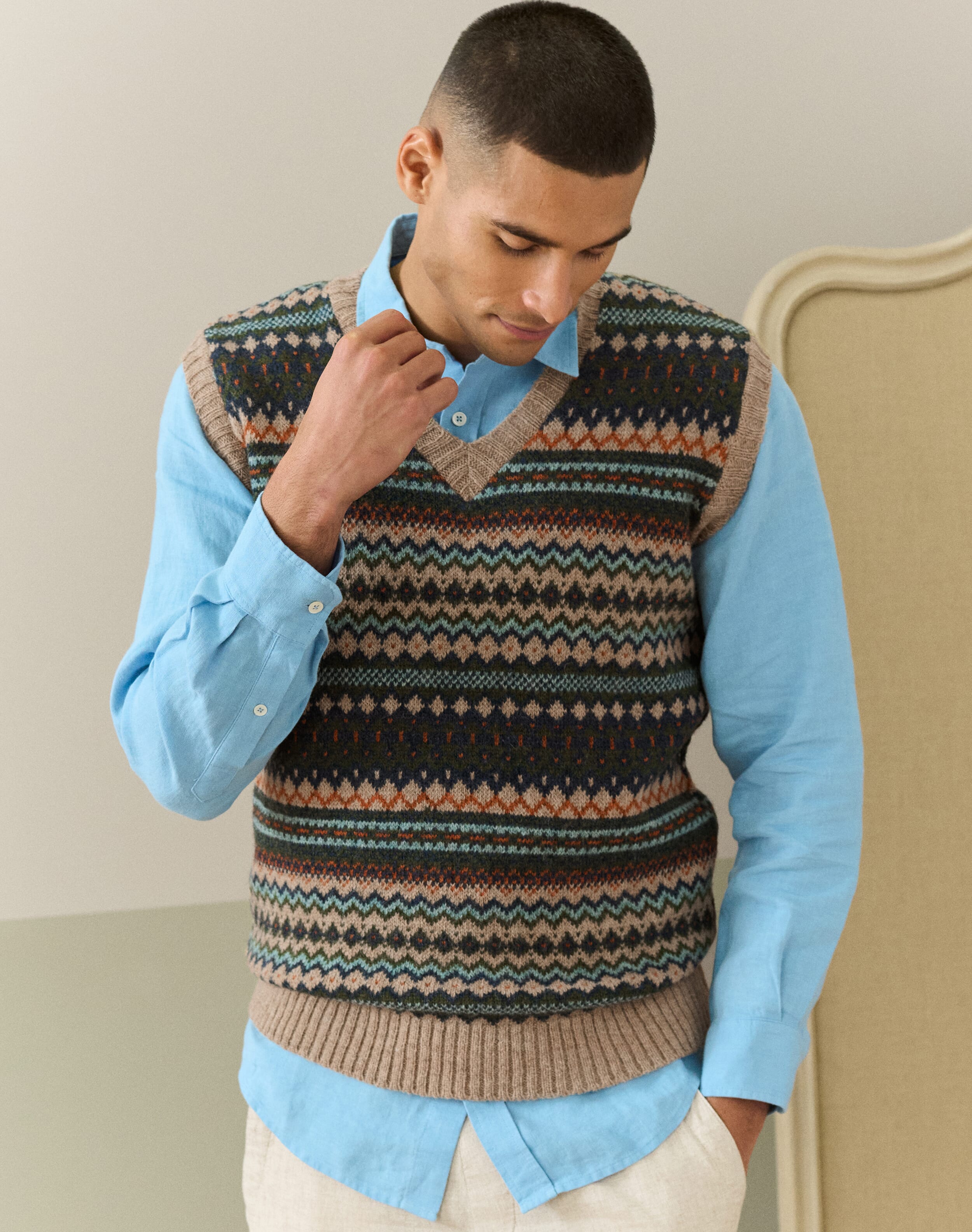 Wool Fair Isle Tank