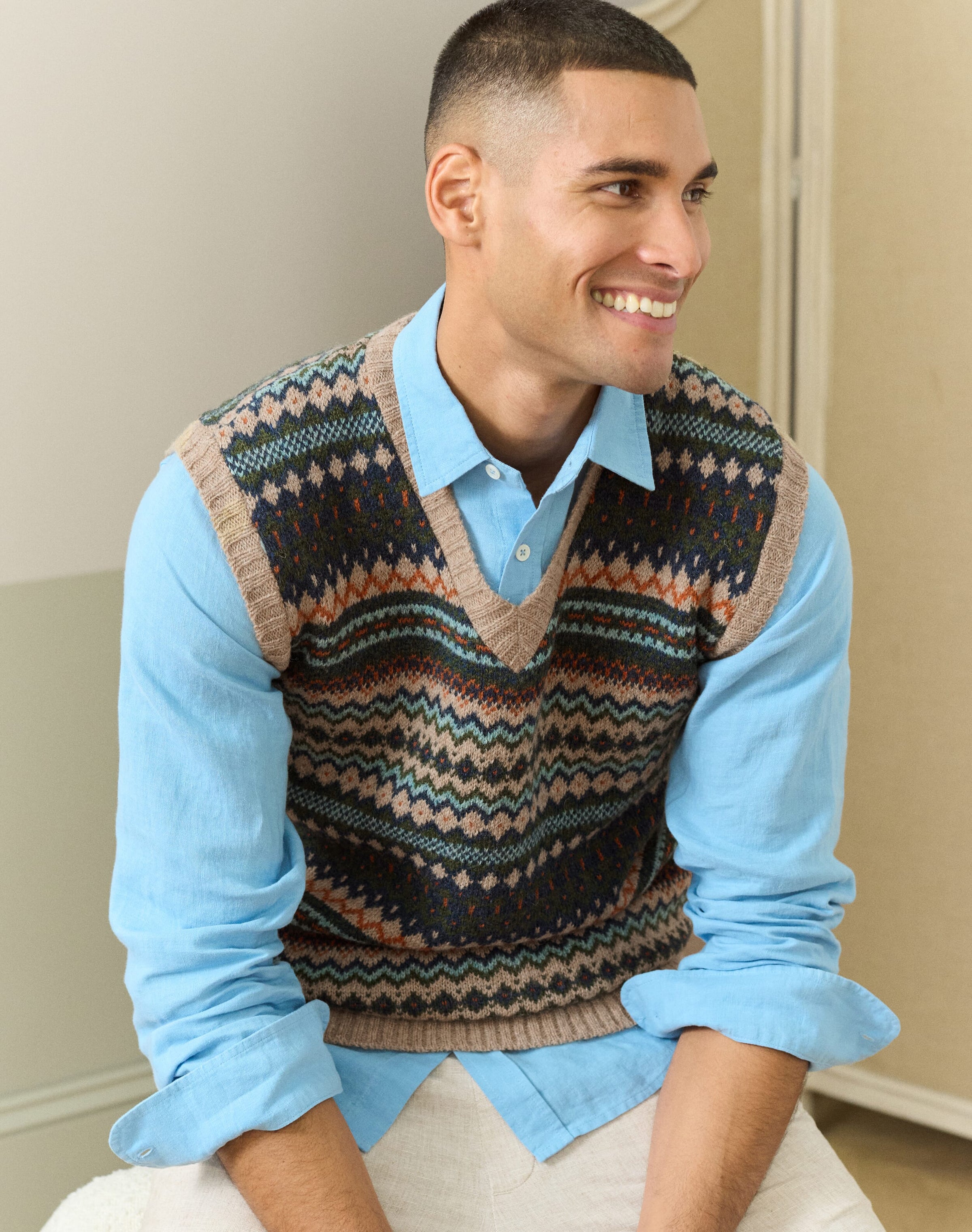Wool Fair Isle Tank