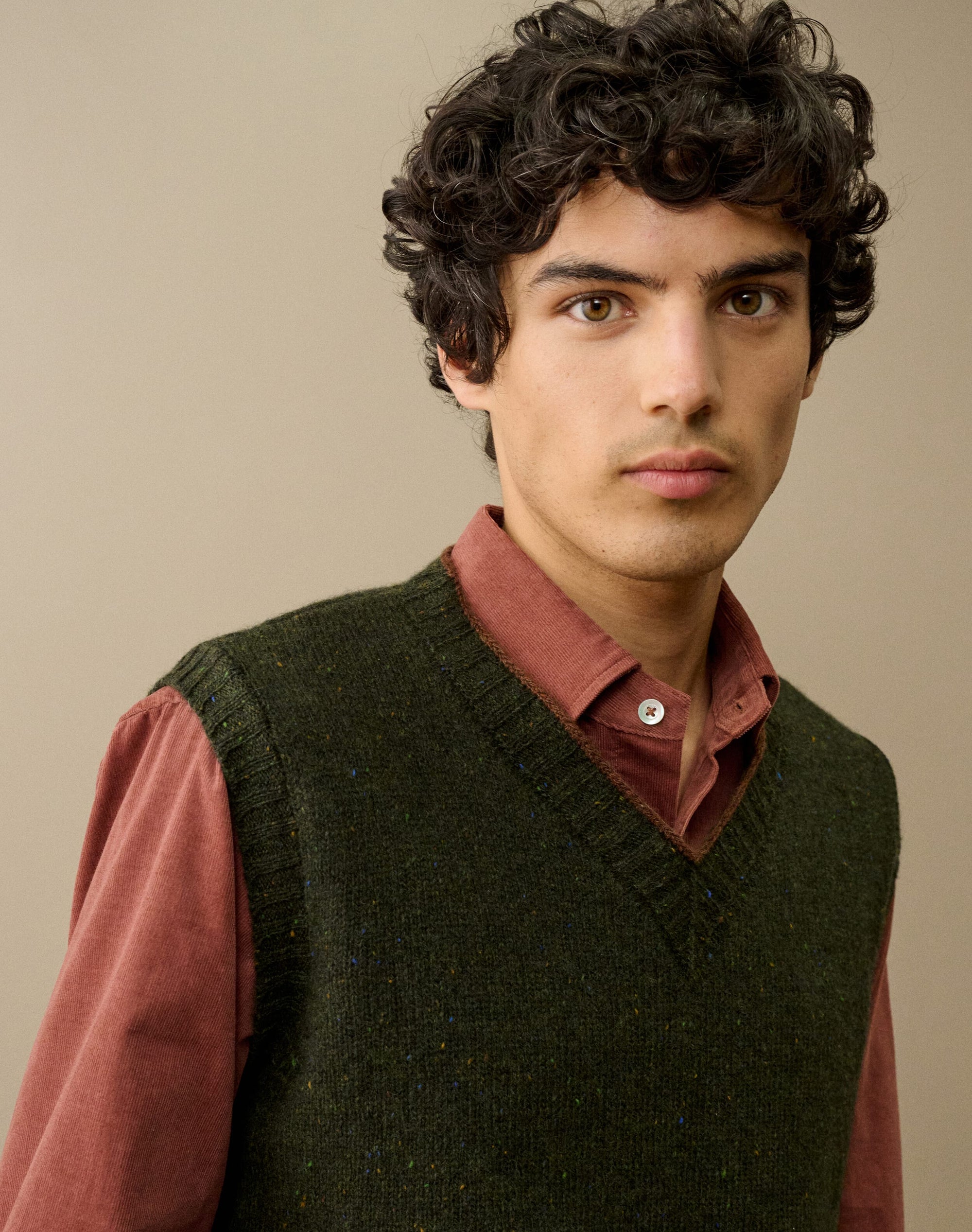 Wool Donegal Tank