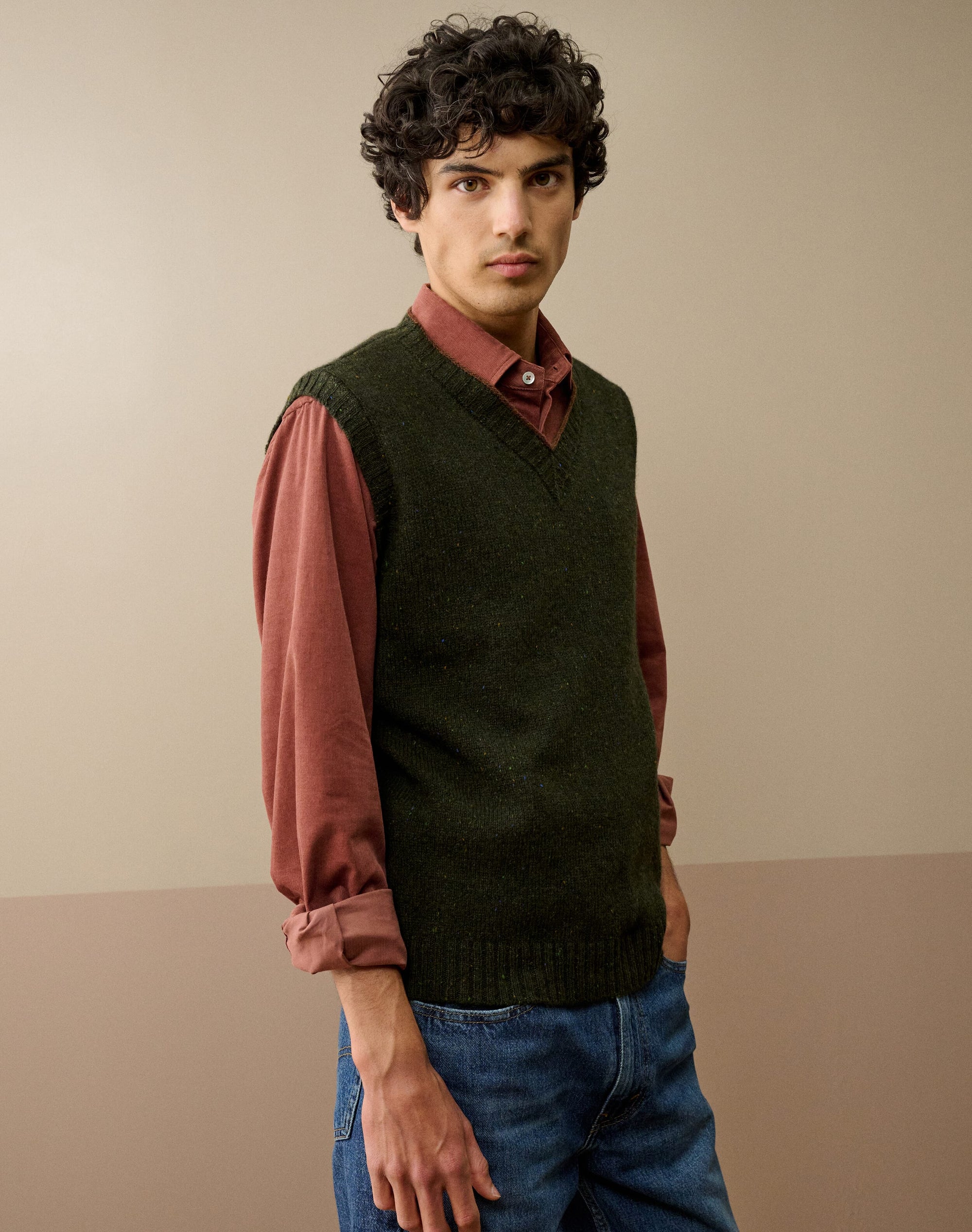 Wool Donegal Tank
