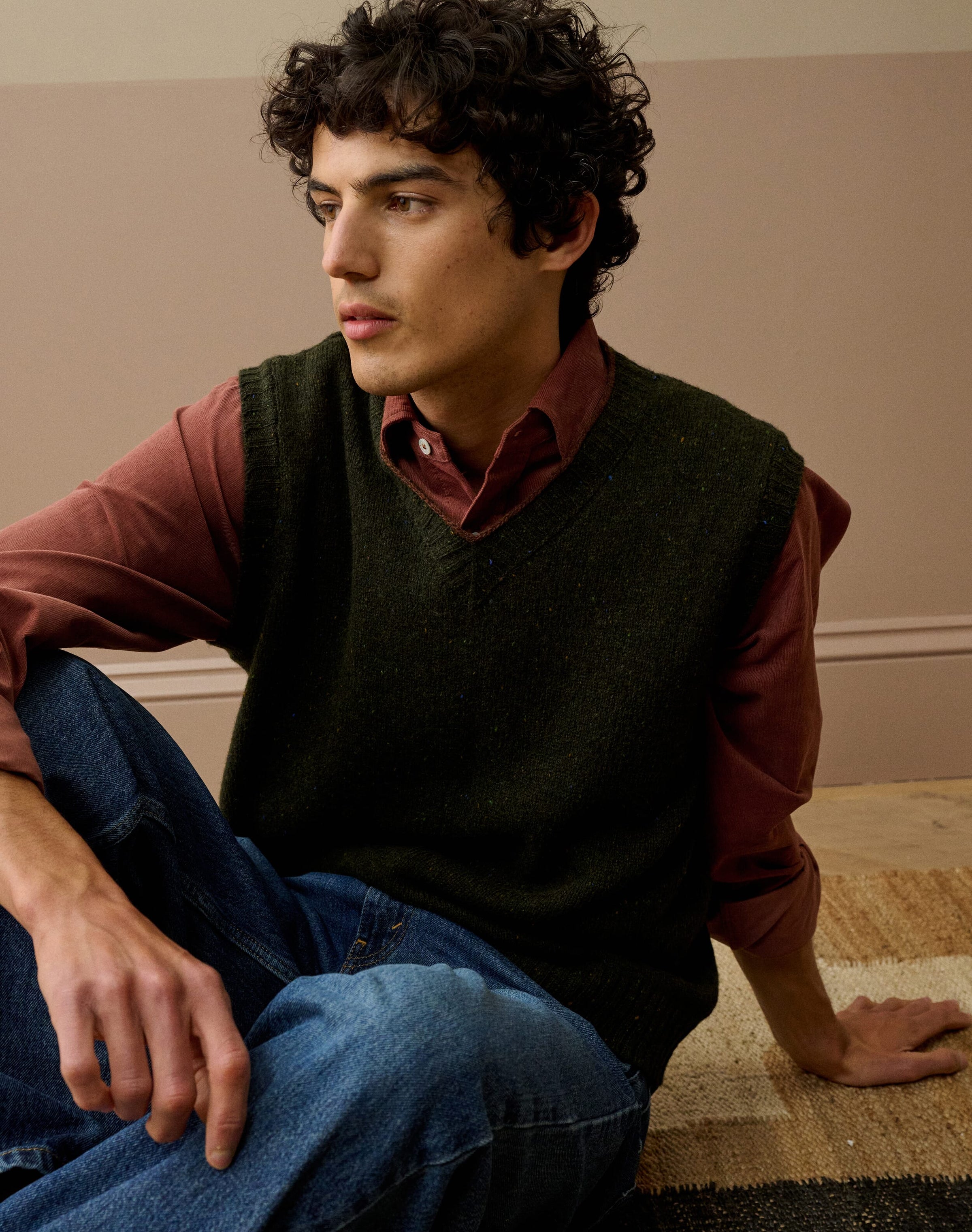 Wool Donegal Tank
