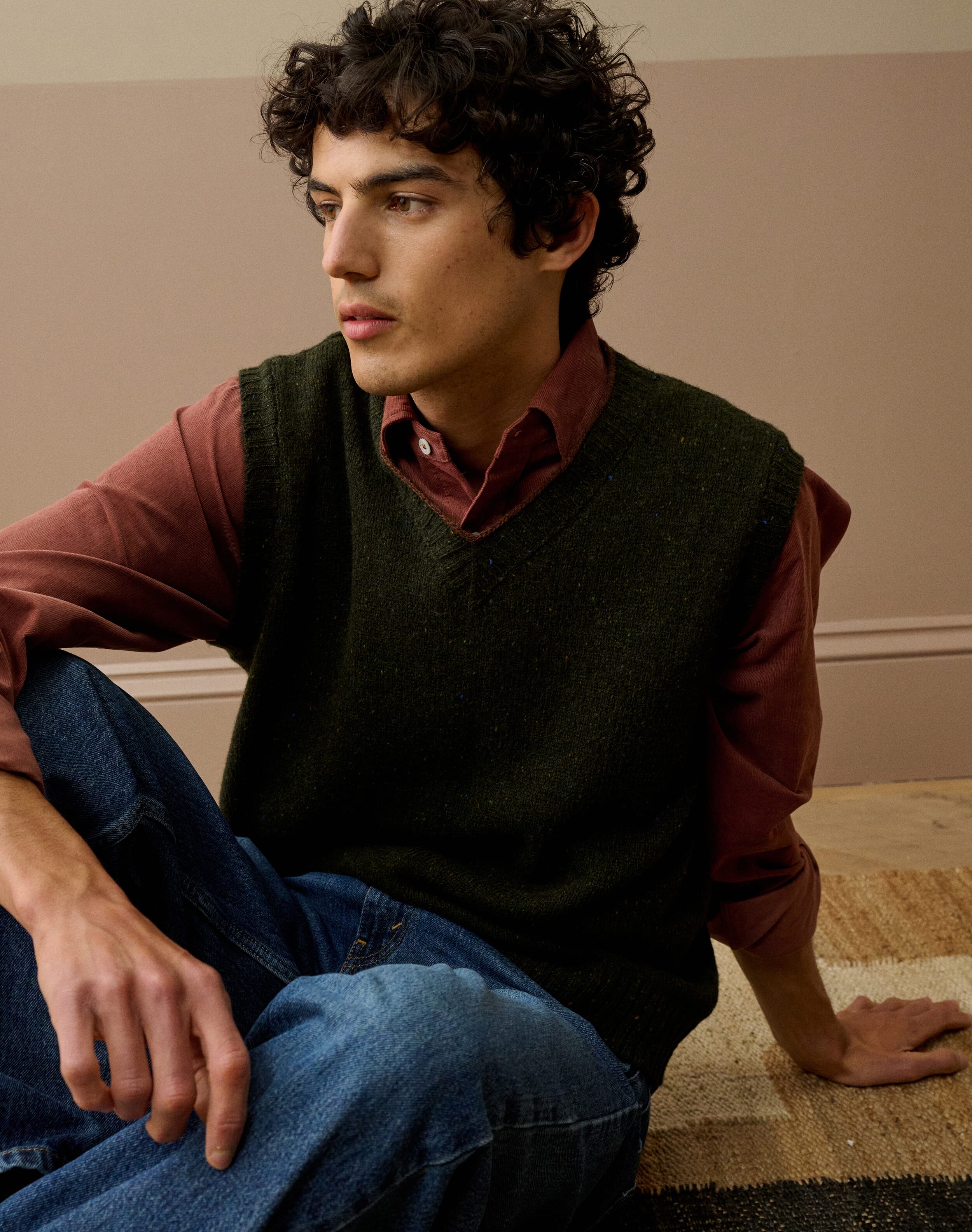 Wool Donegal Tank