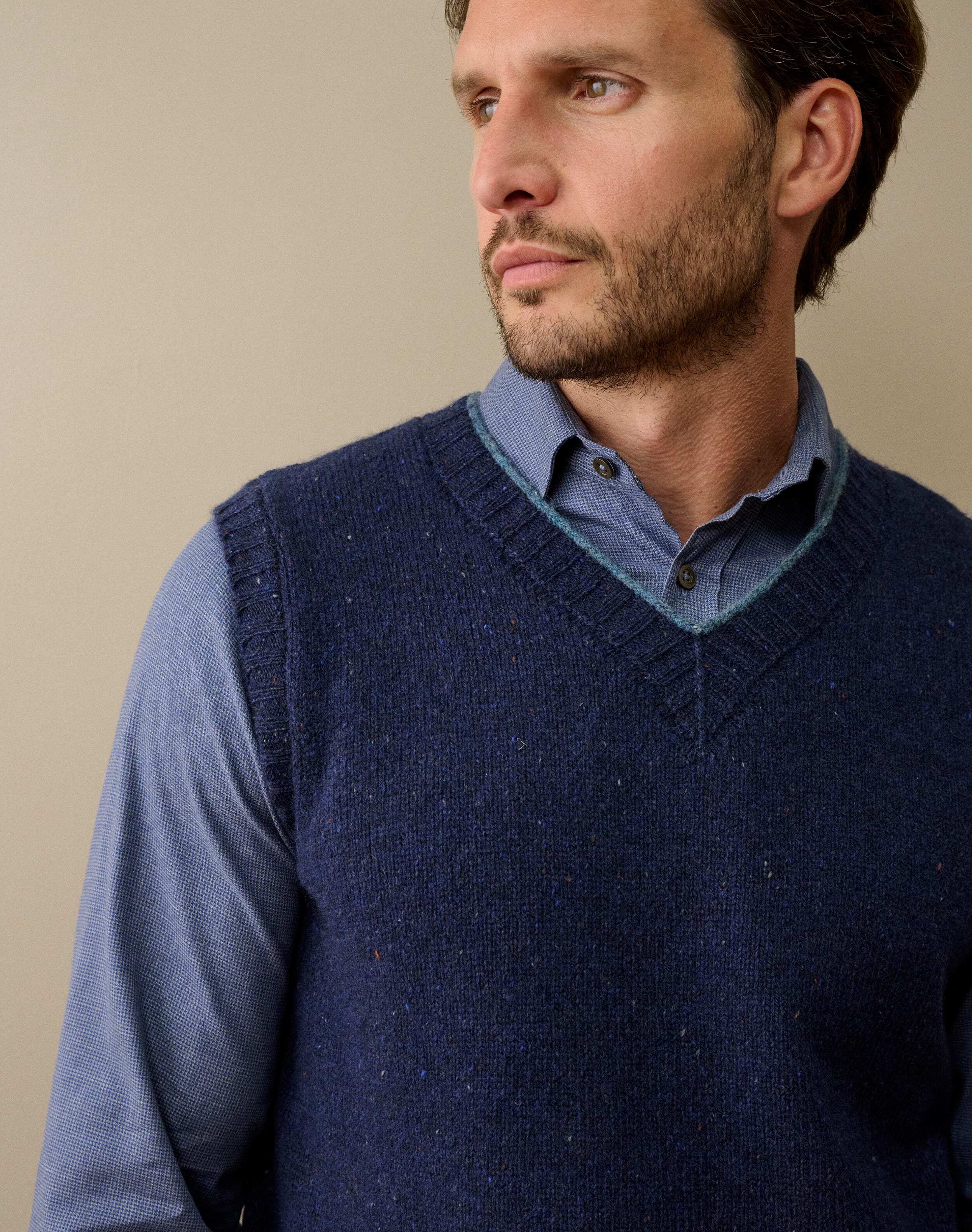 Wool Donegal Tank