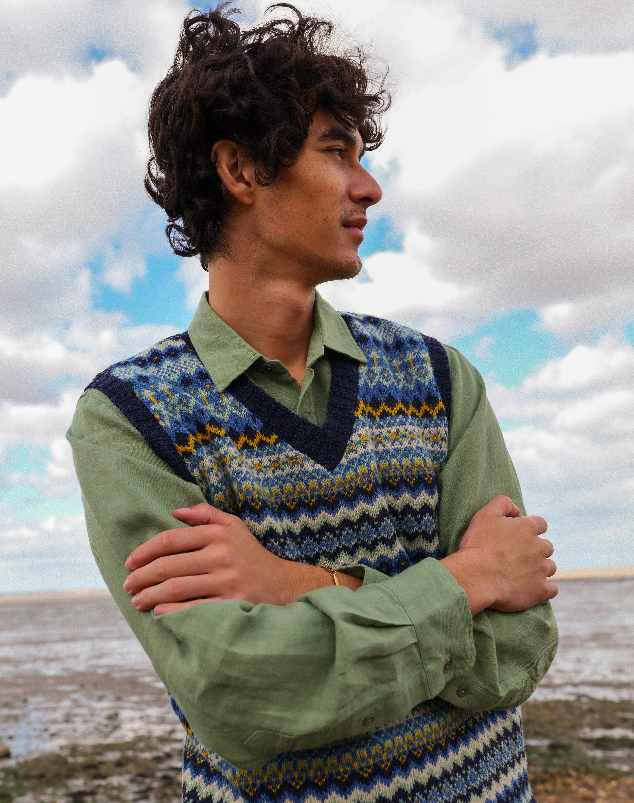 Wool Fair Isle Tank