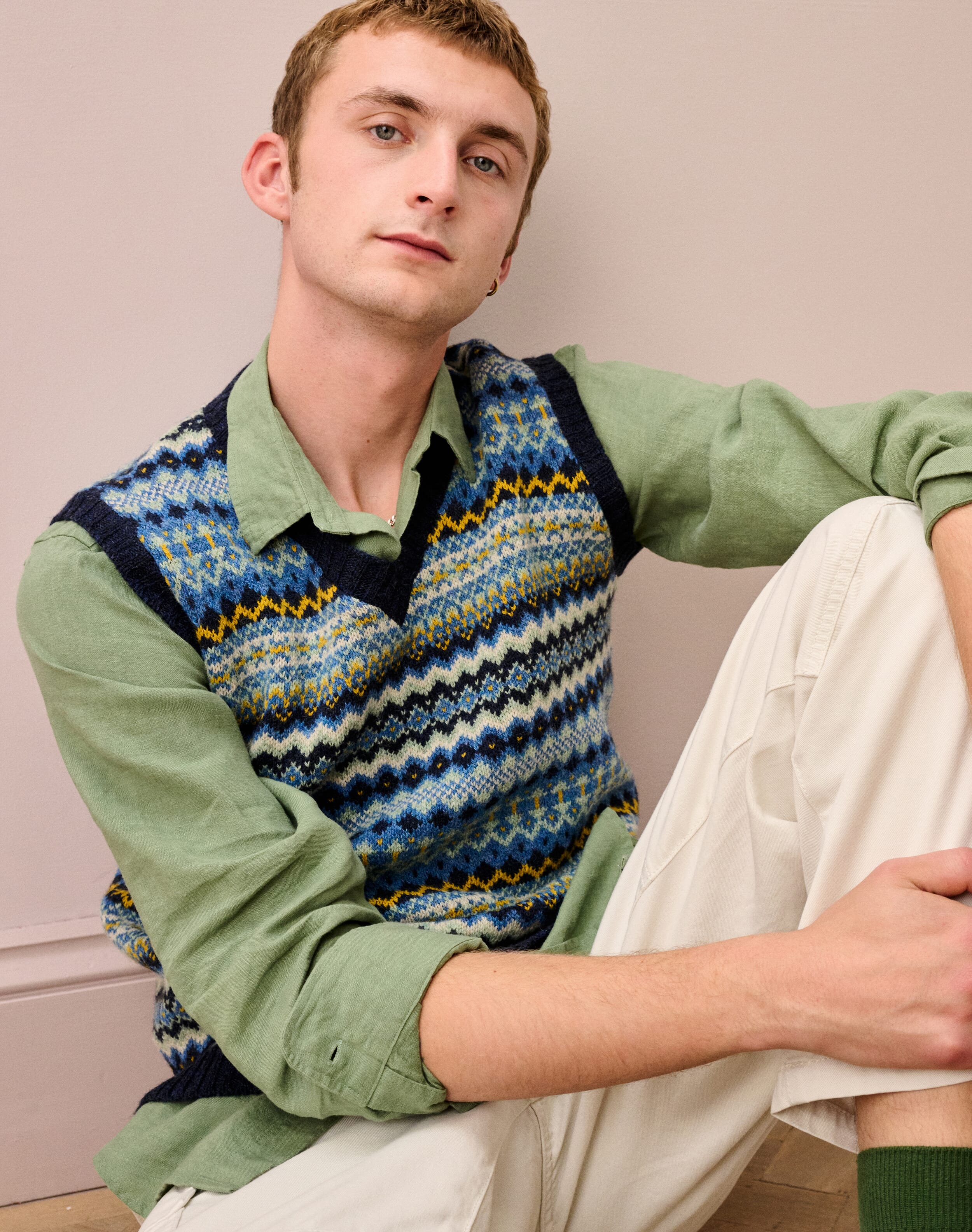 Wool Fair Isle Tank