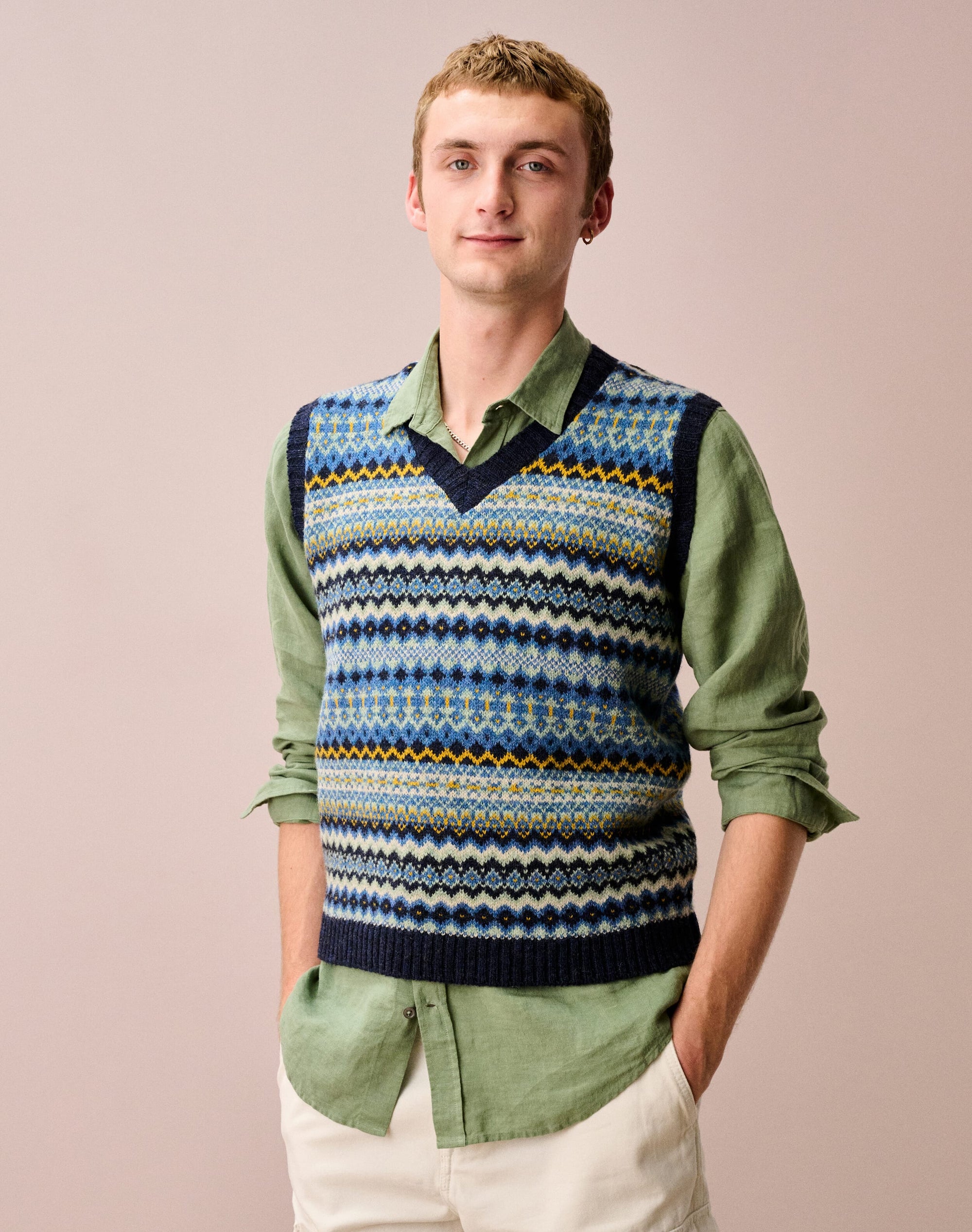 Wool Fair Isle Tank