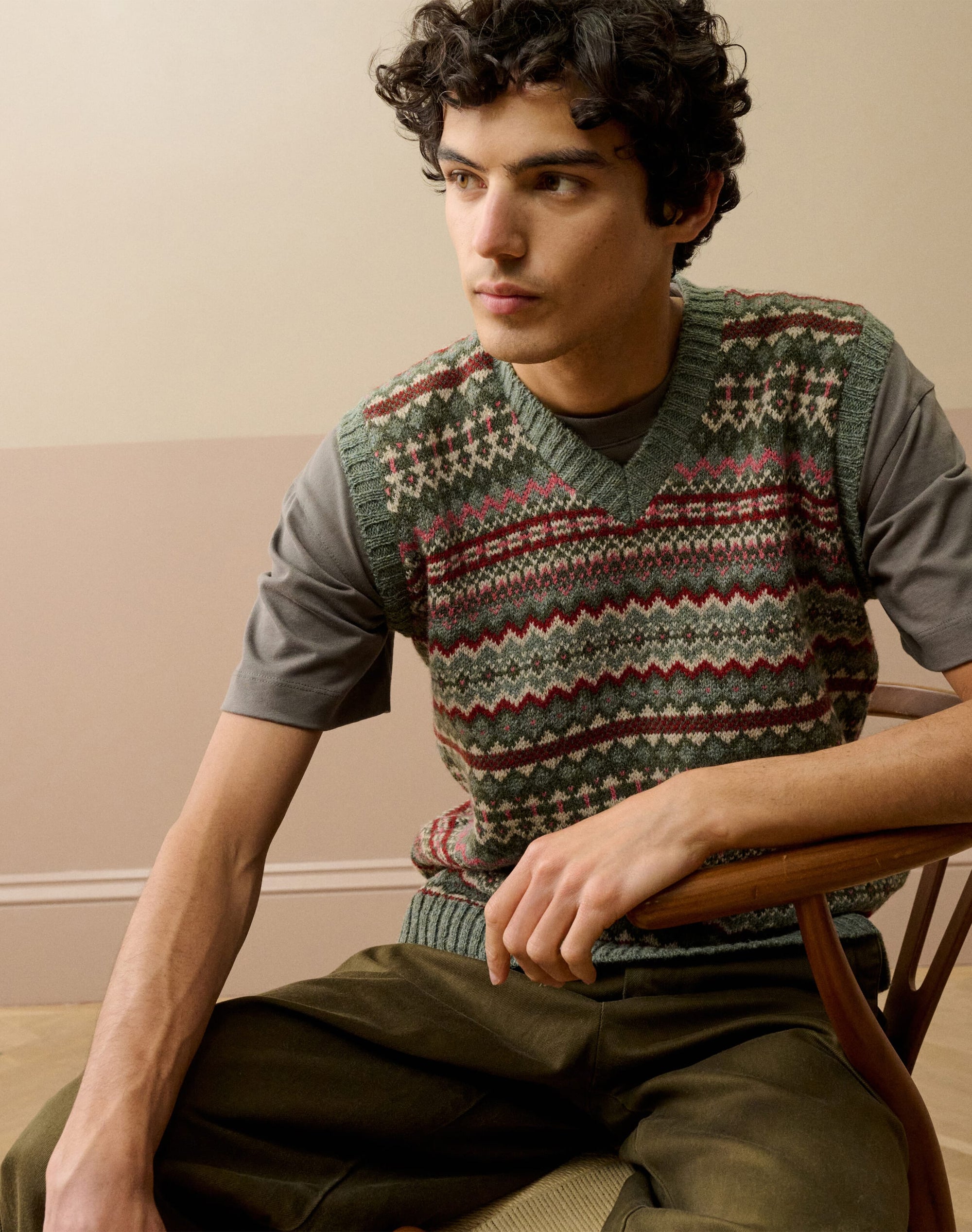 Wool Fair Isle Tank
