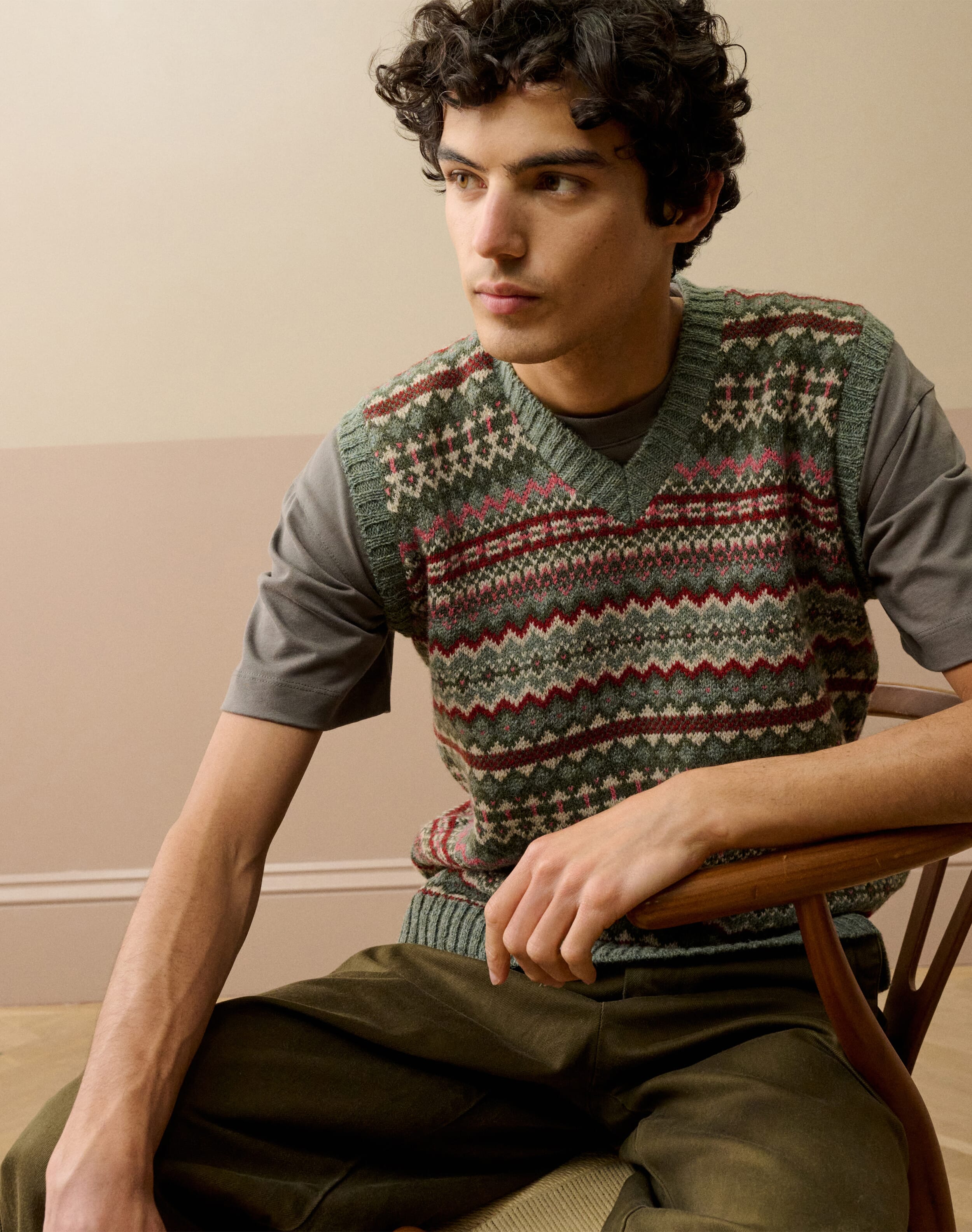 Wool Fair Isle Tank