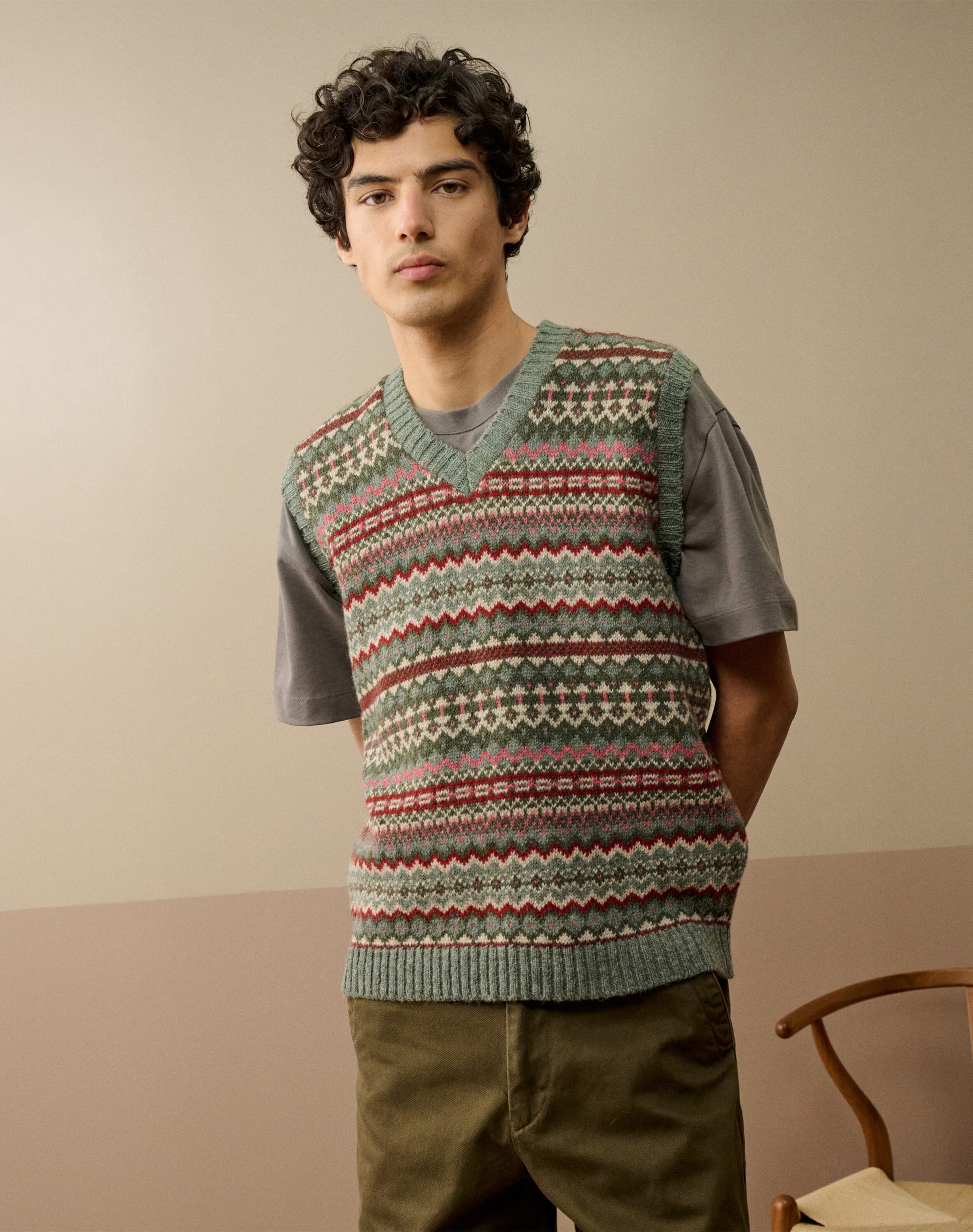 Wool Fair Isle Tank