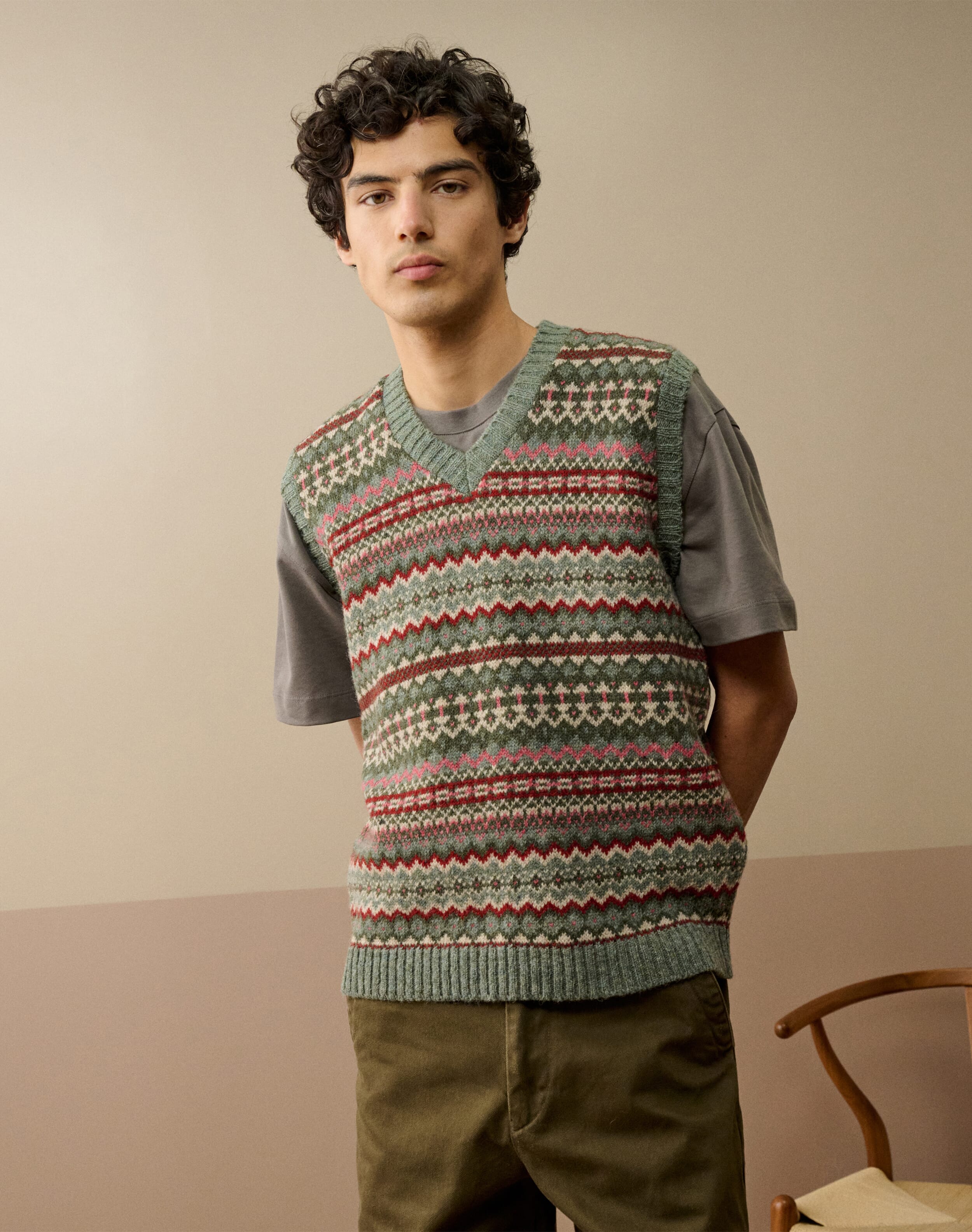 Wool Fair Isle Tank