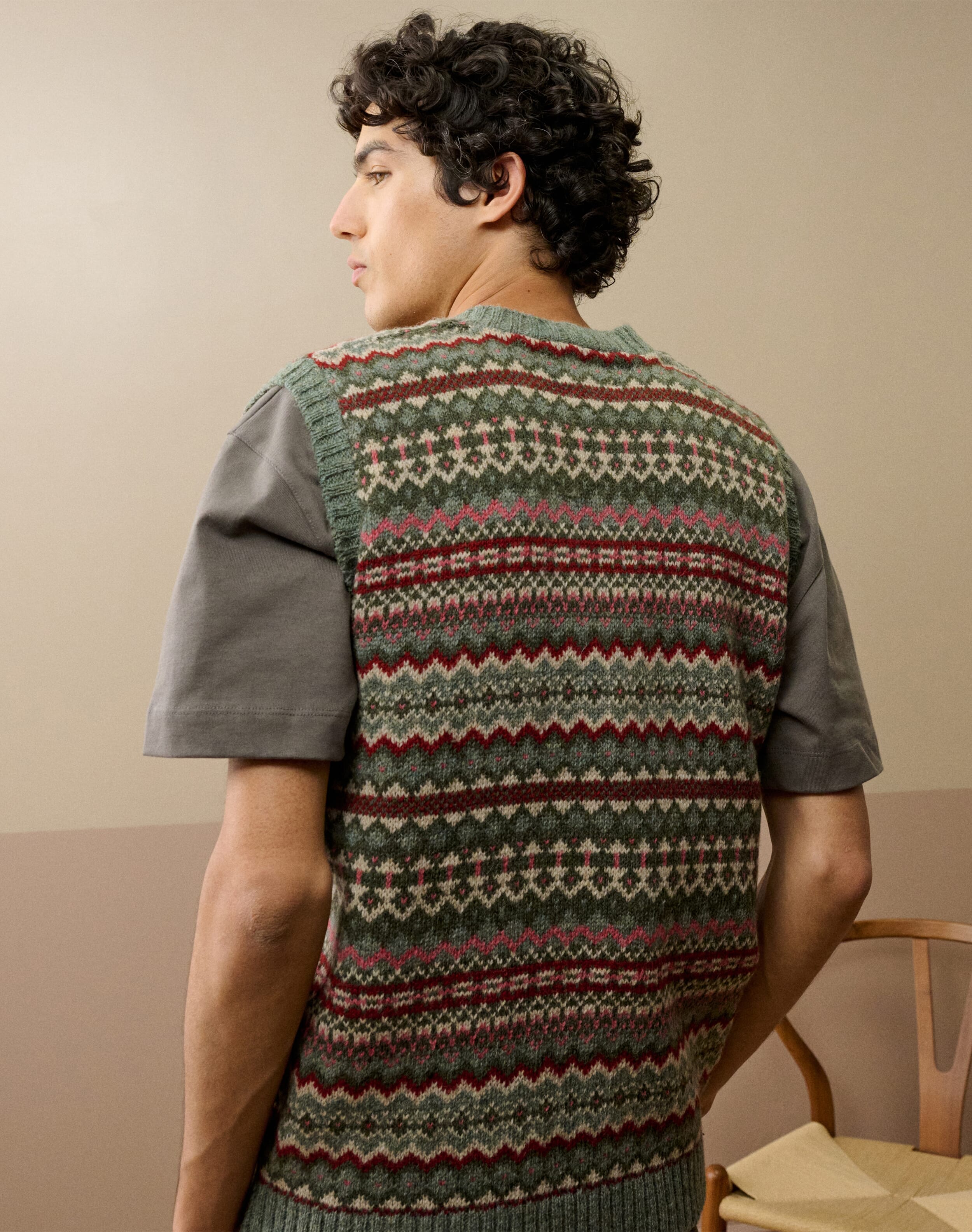 Wool Fair Isle Tank