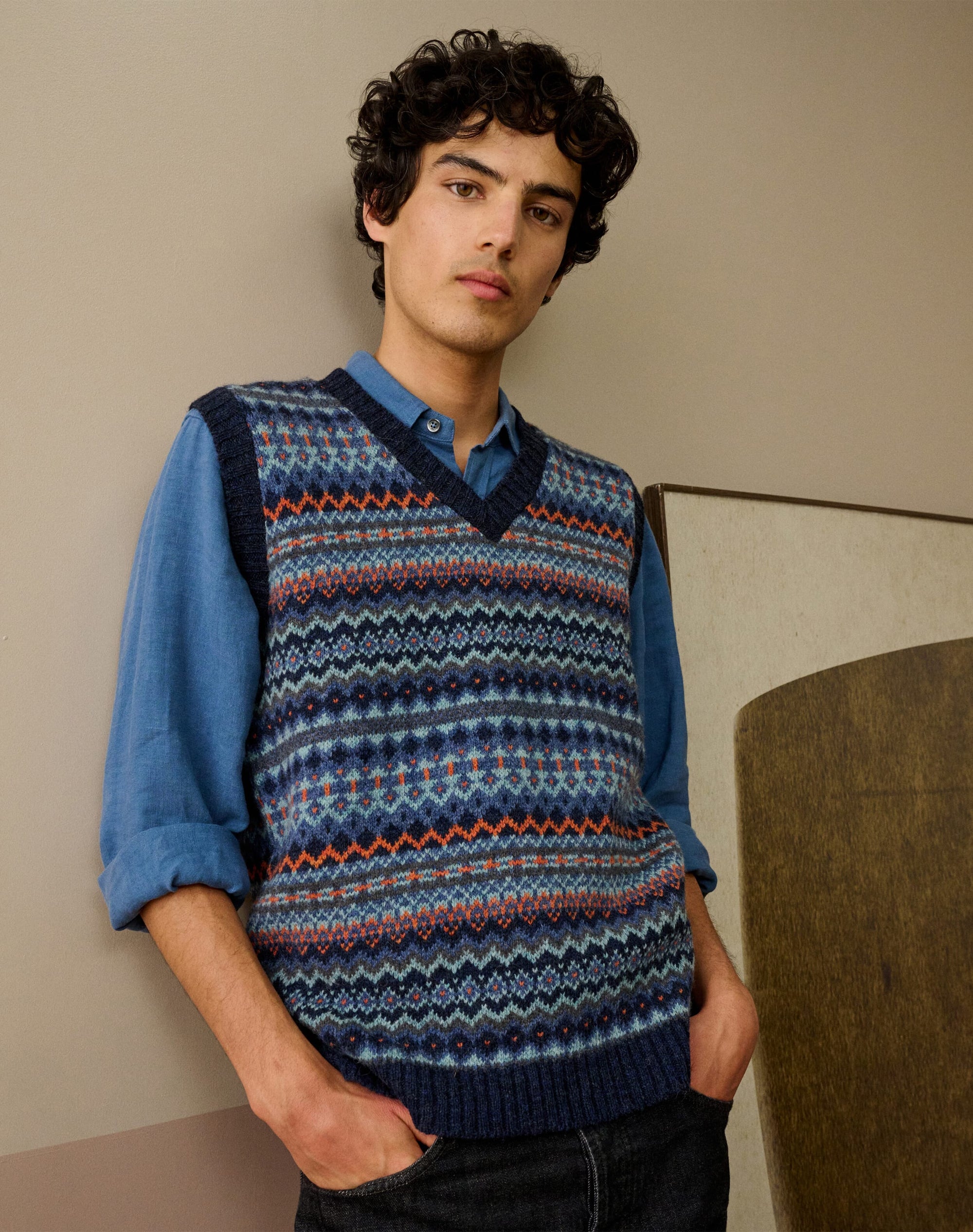 Wool Fair Isle Tank