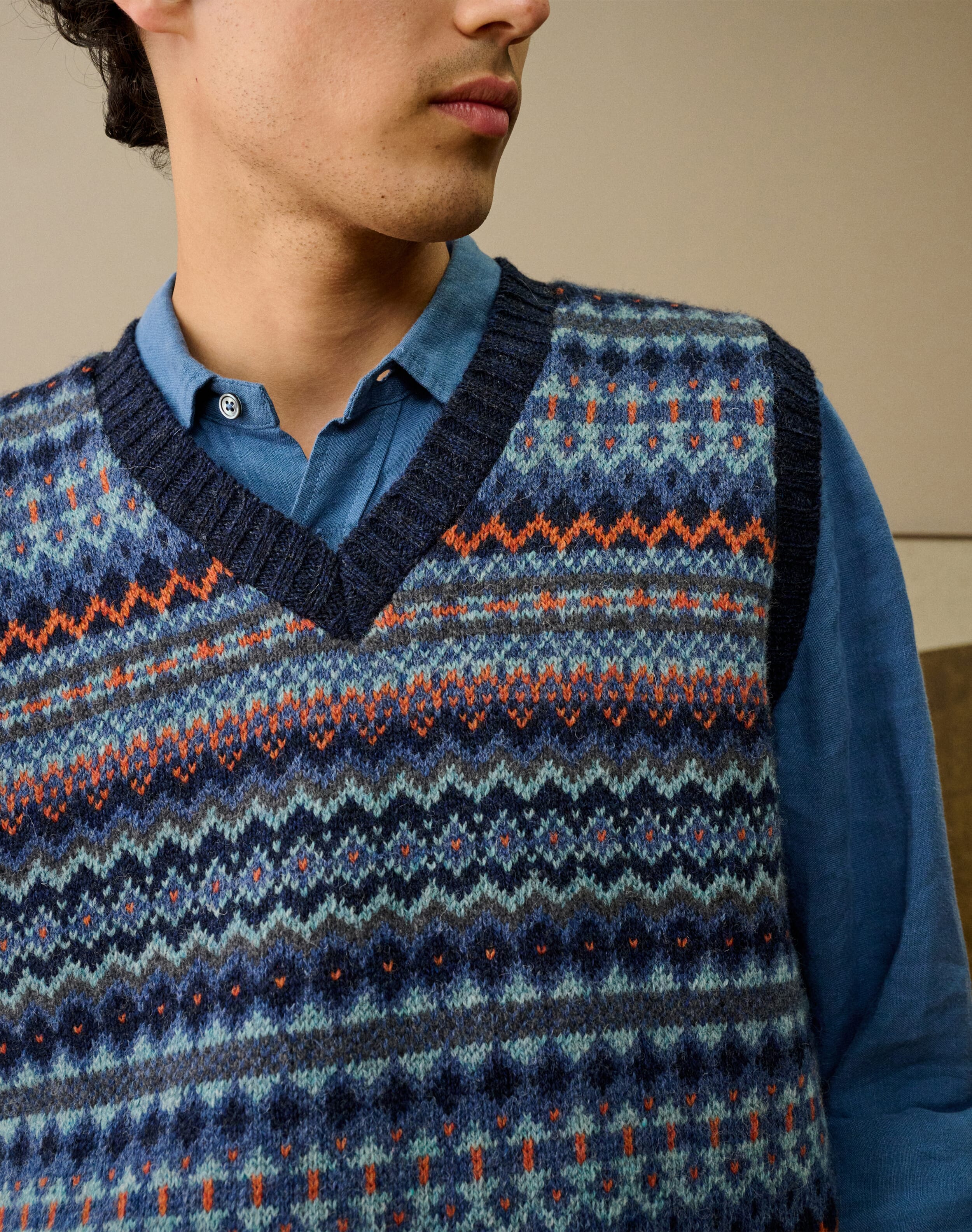 Wool Fair Isle Tank
