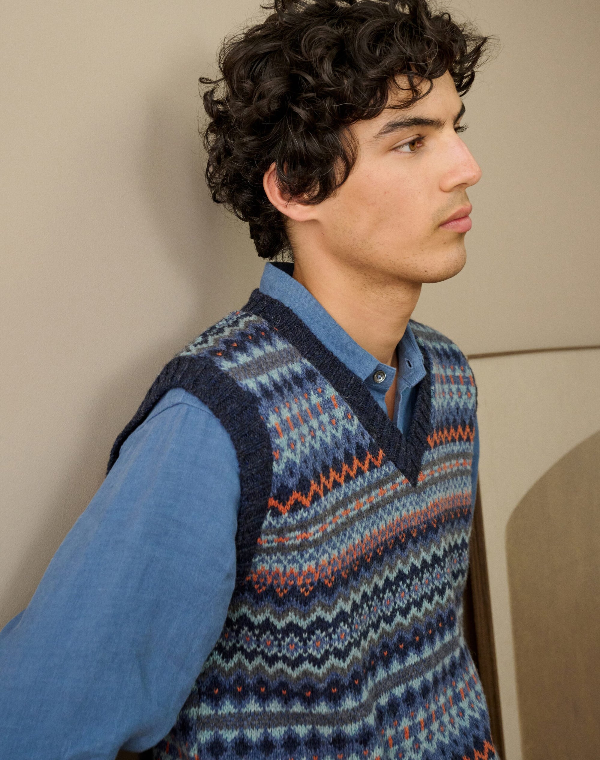 Wool Fair Isle Tank
