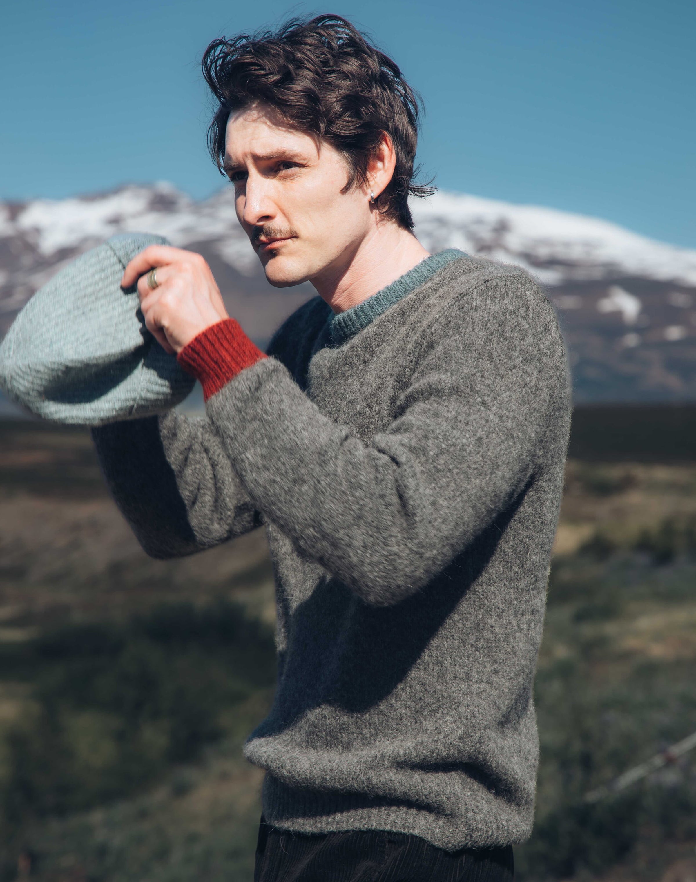 Alpaca Contrast Trim Jumper