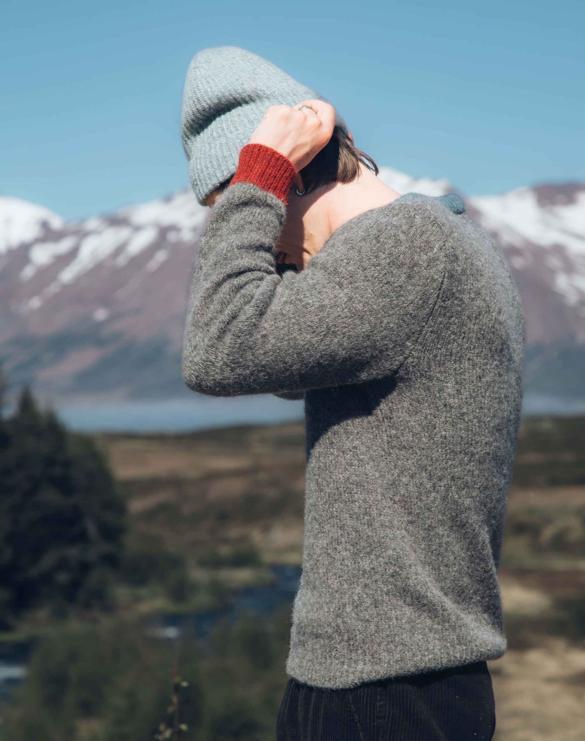Alpaca Contrast Trim Jumper