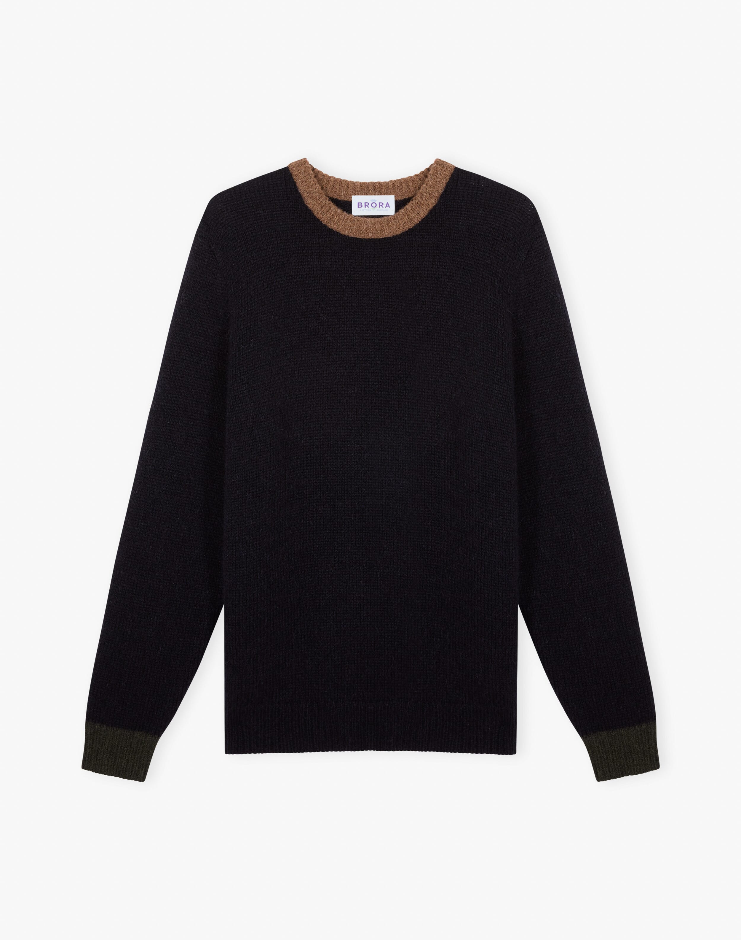 Alpaca Contrast Trim Jumper