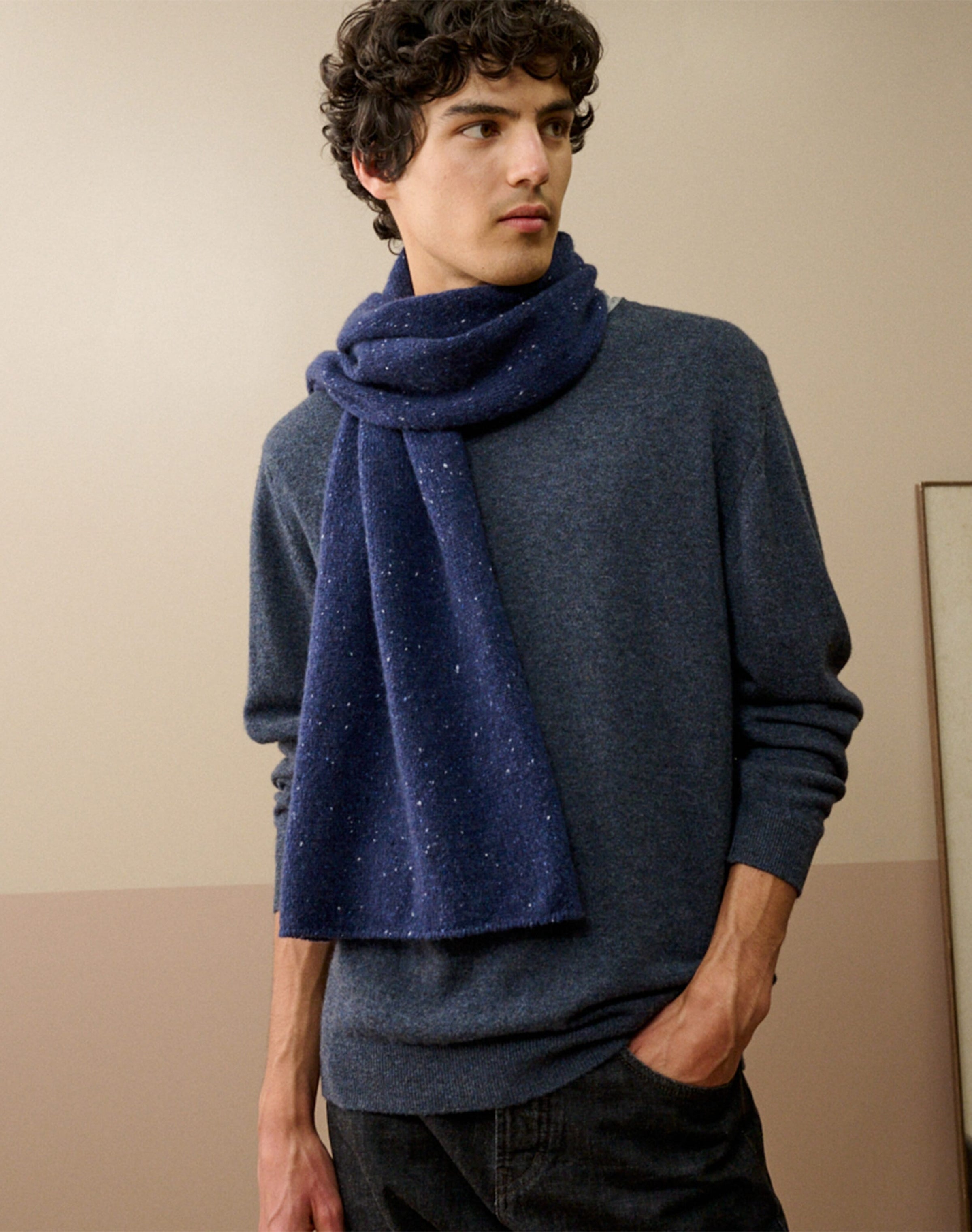 Cashmere Donegal Scarf