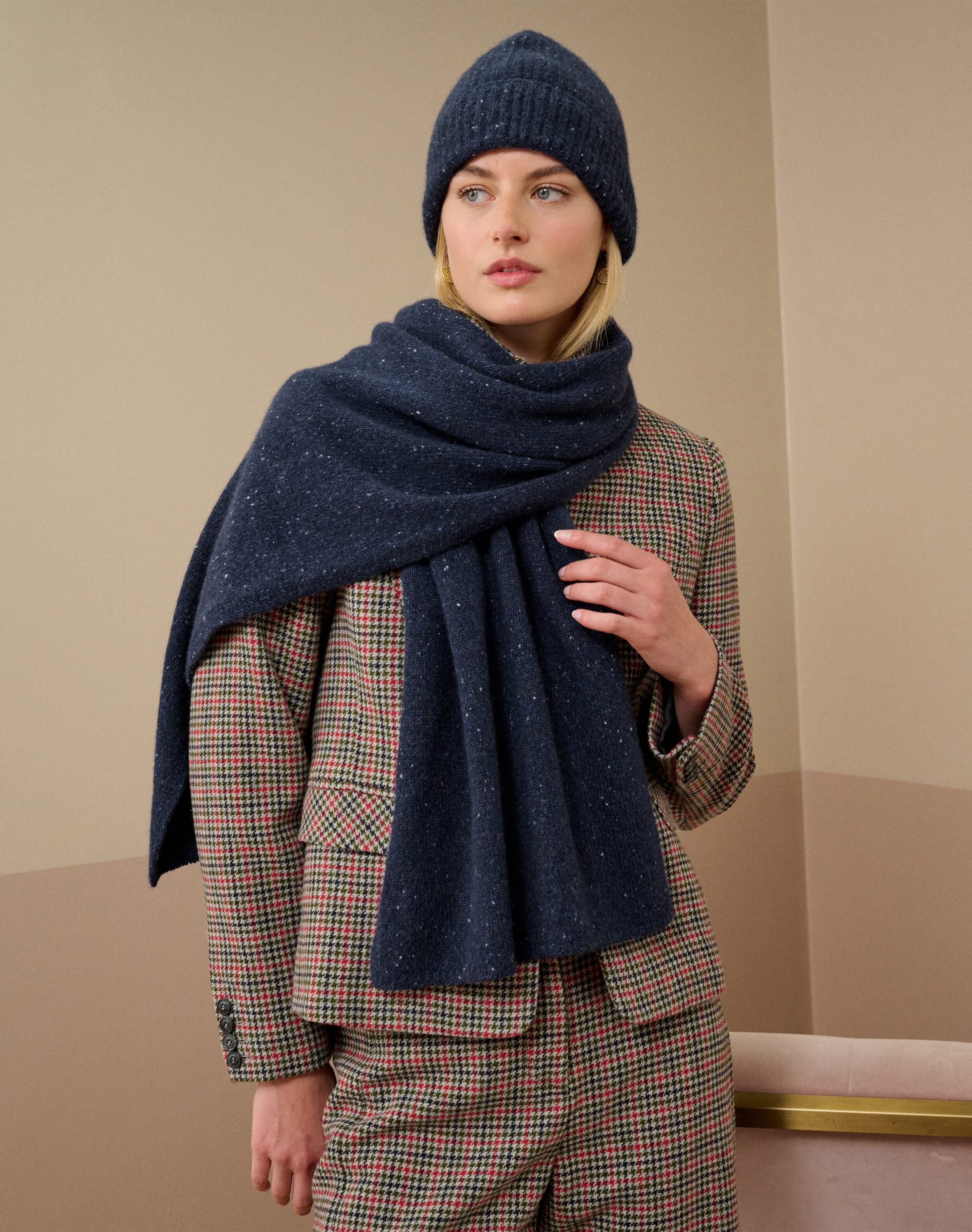 Cashmere Donegal Scarf