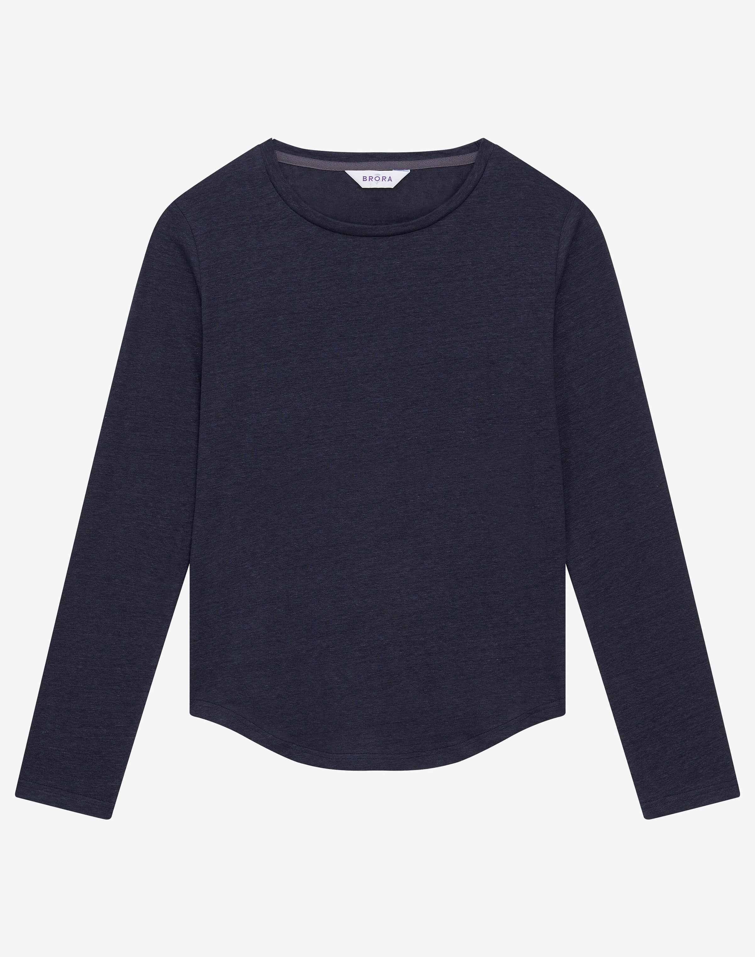 Linen Knit Boat Neck T-Shirt