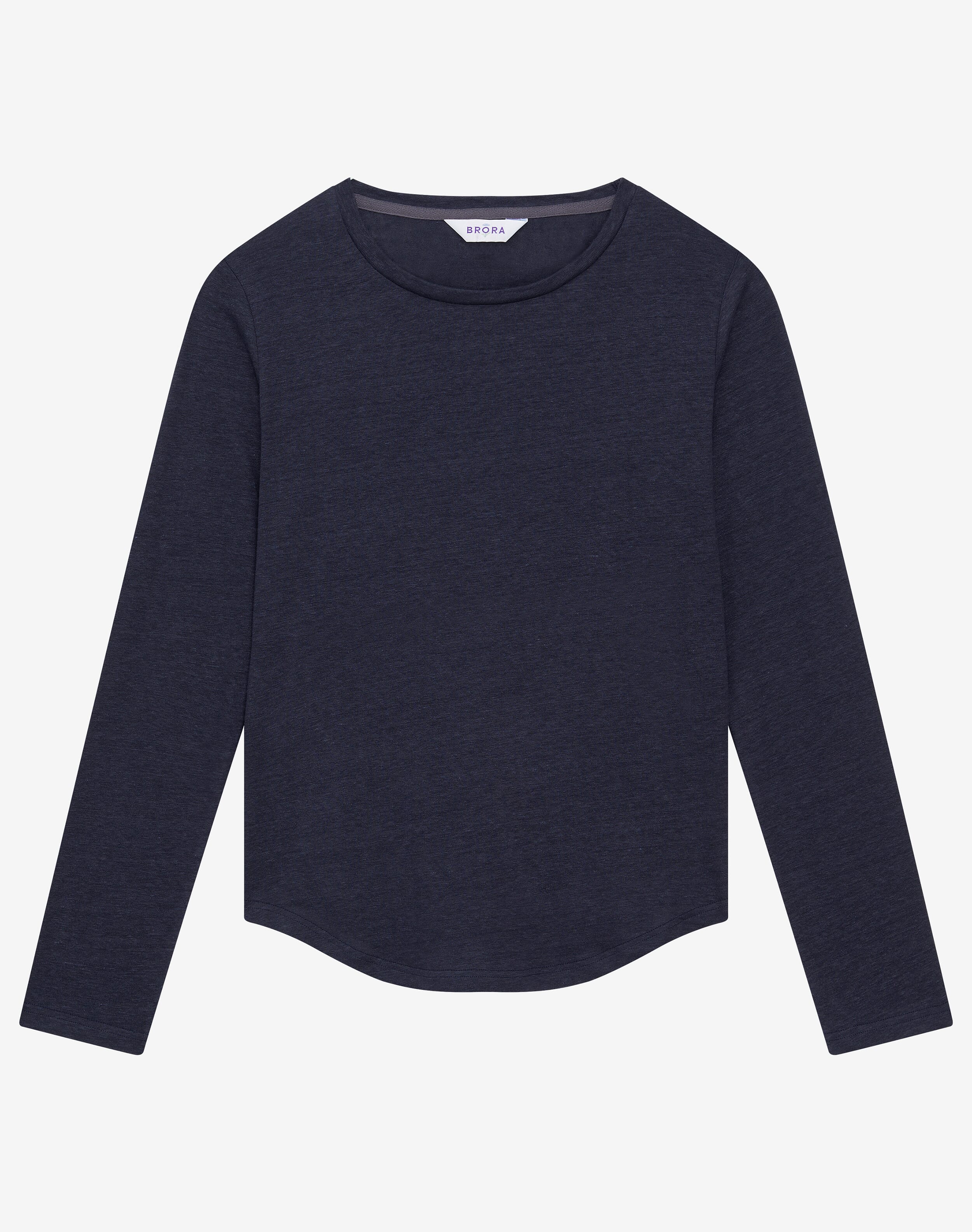 Linen Knit Boat Neck T-Shirt