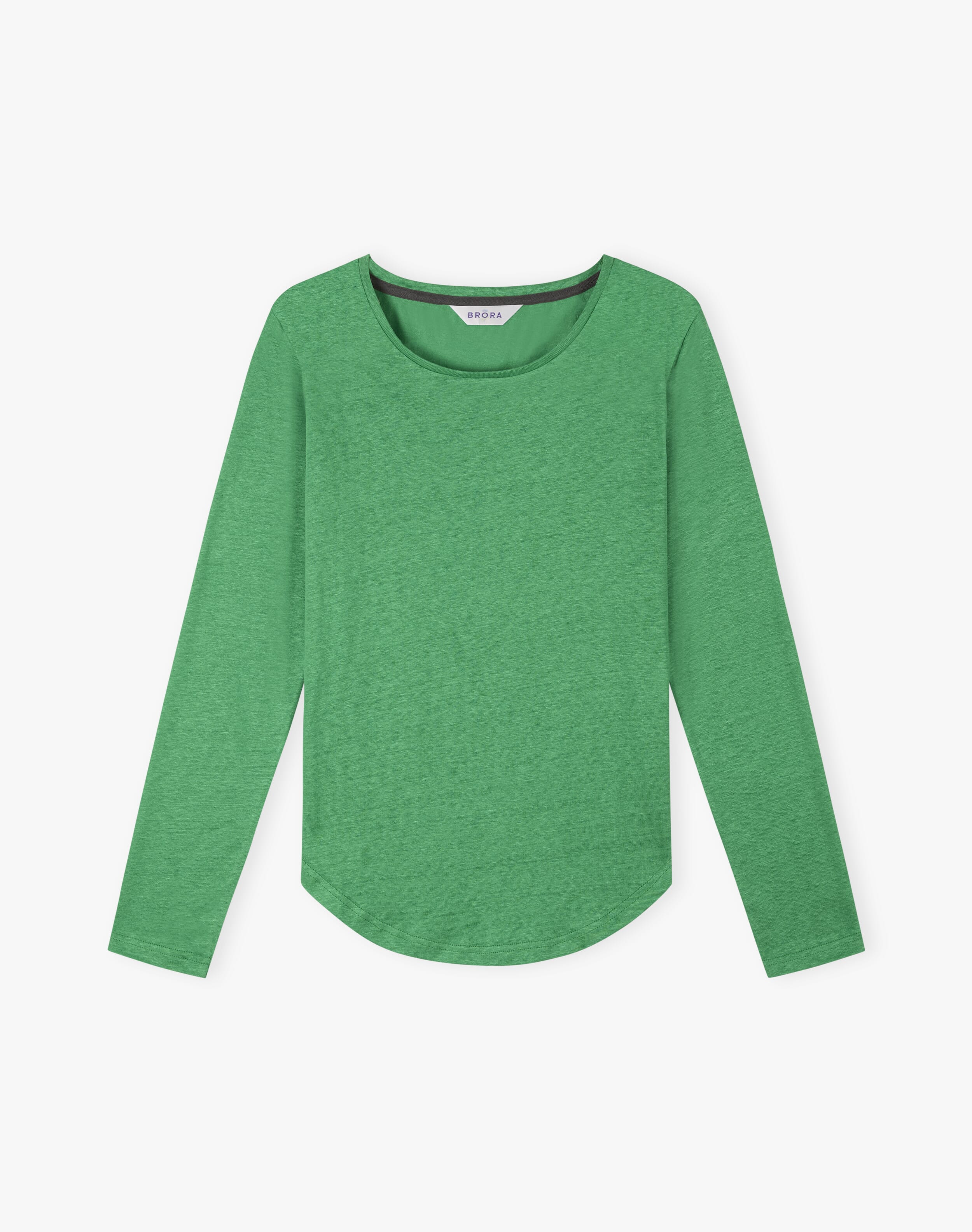 Linen Knit Boat Neck T-Shirt