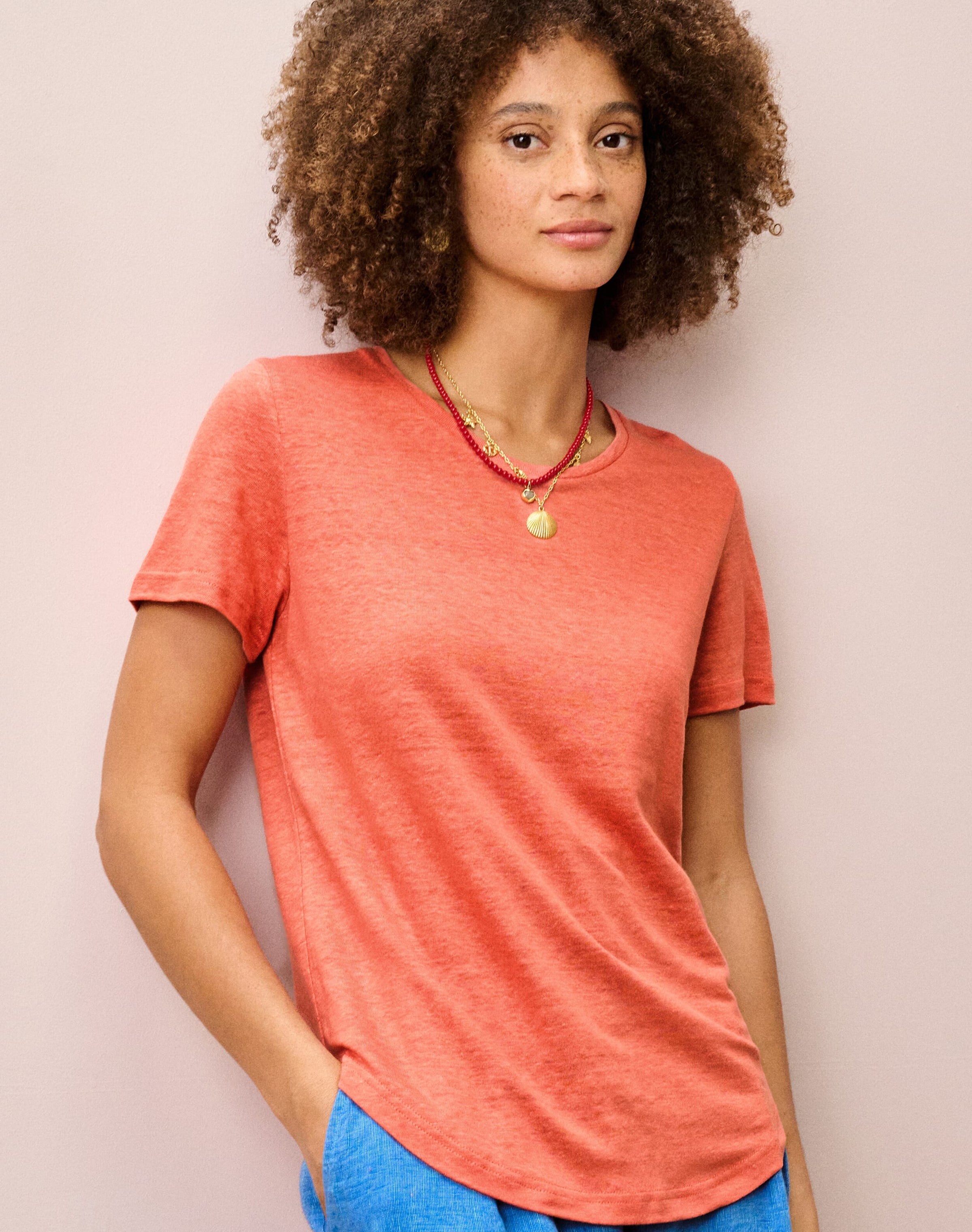 Linen Knit T-Shirt