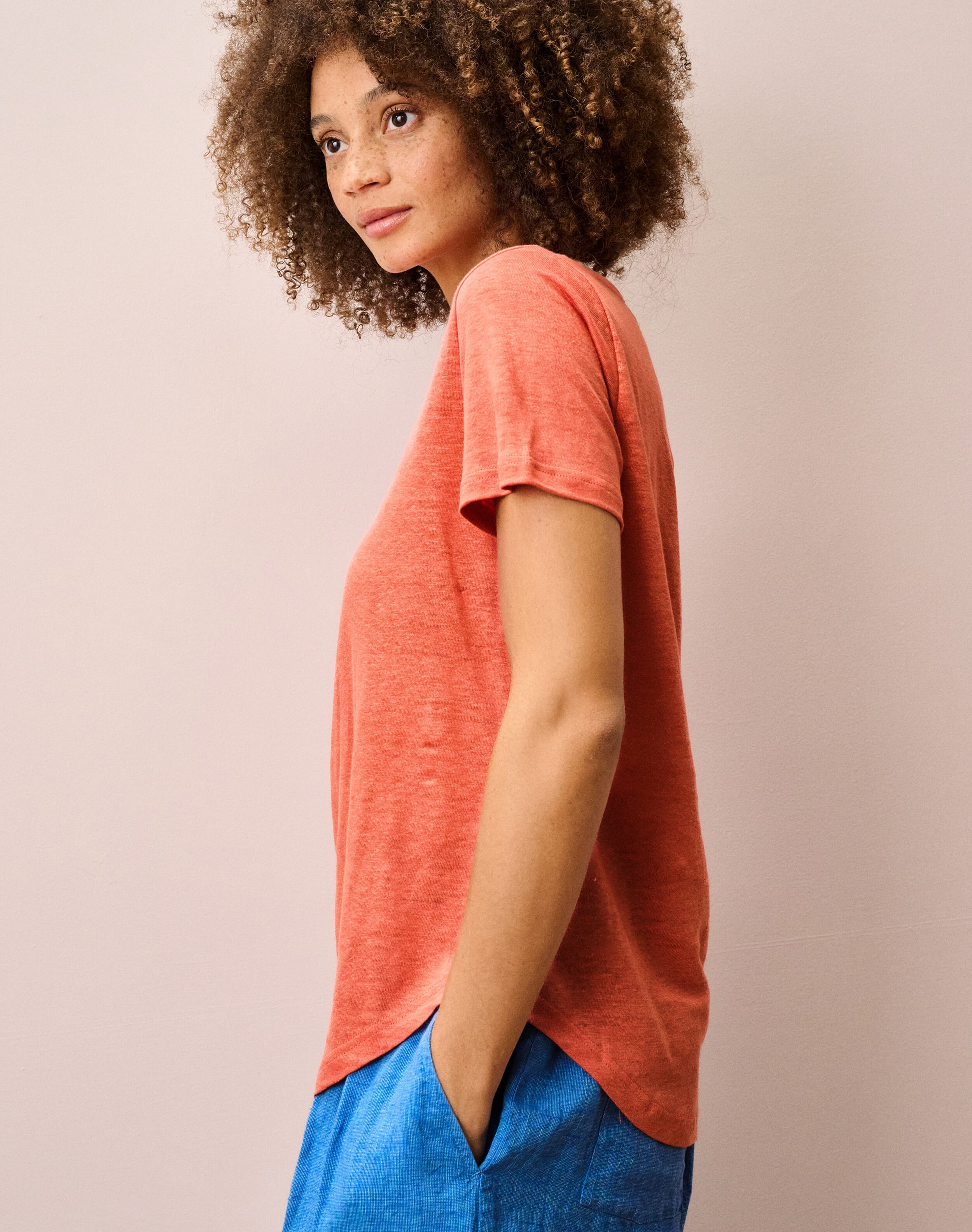 Linen Knit T-Shirt
