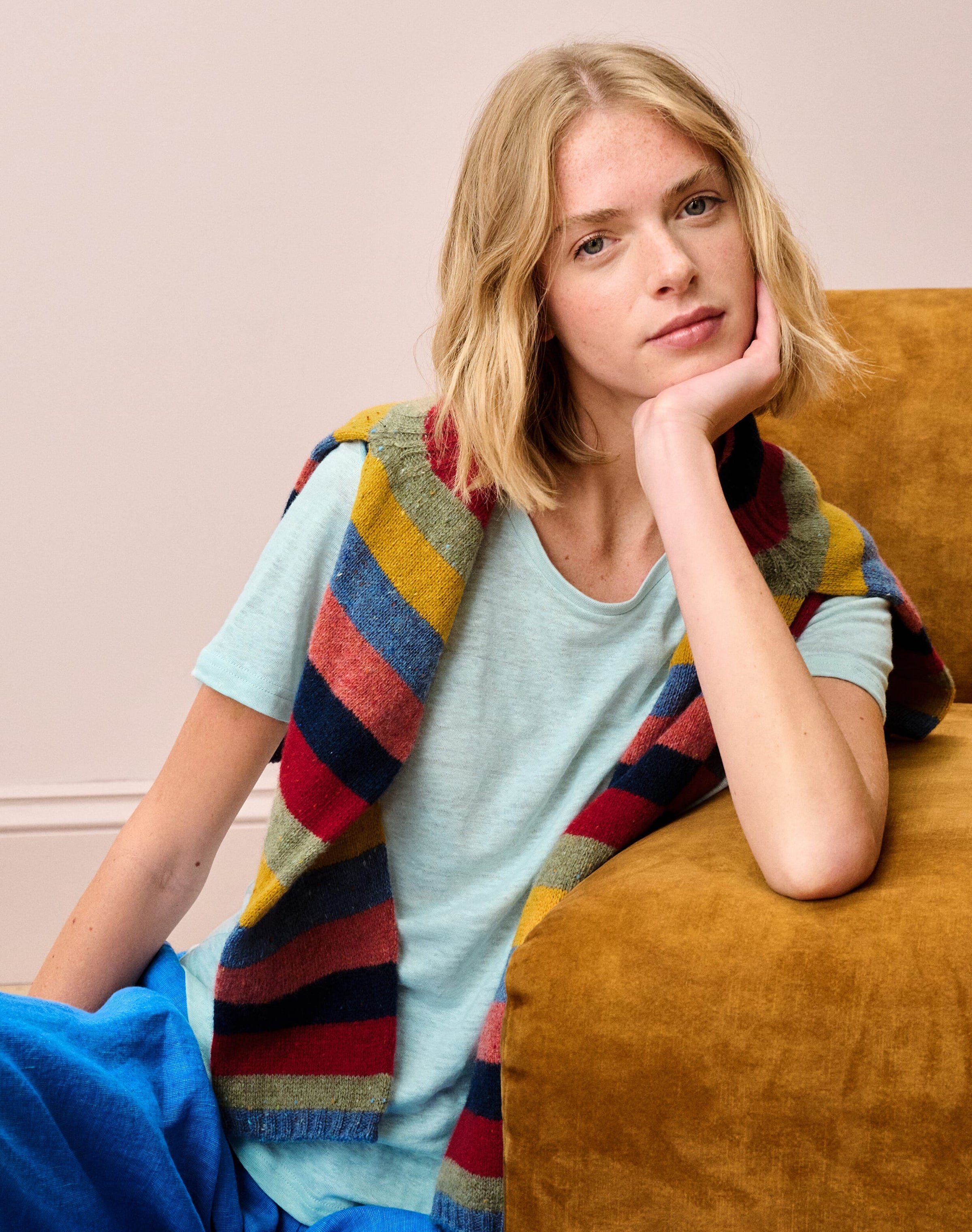 Linen Knit T-Shirt