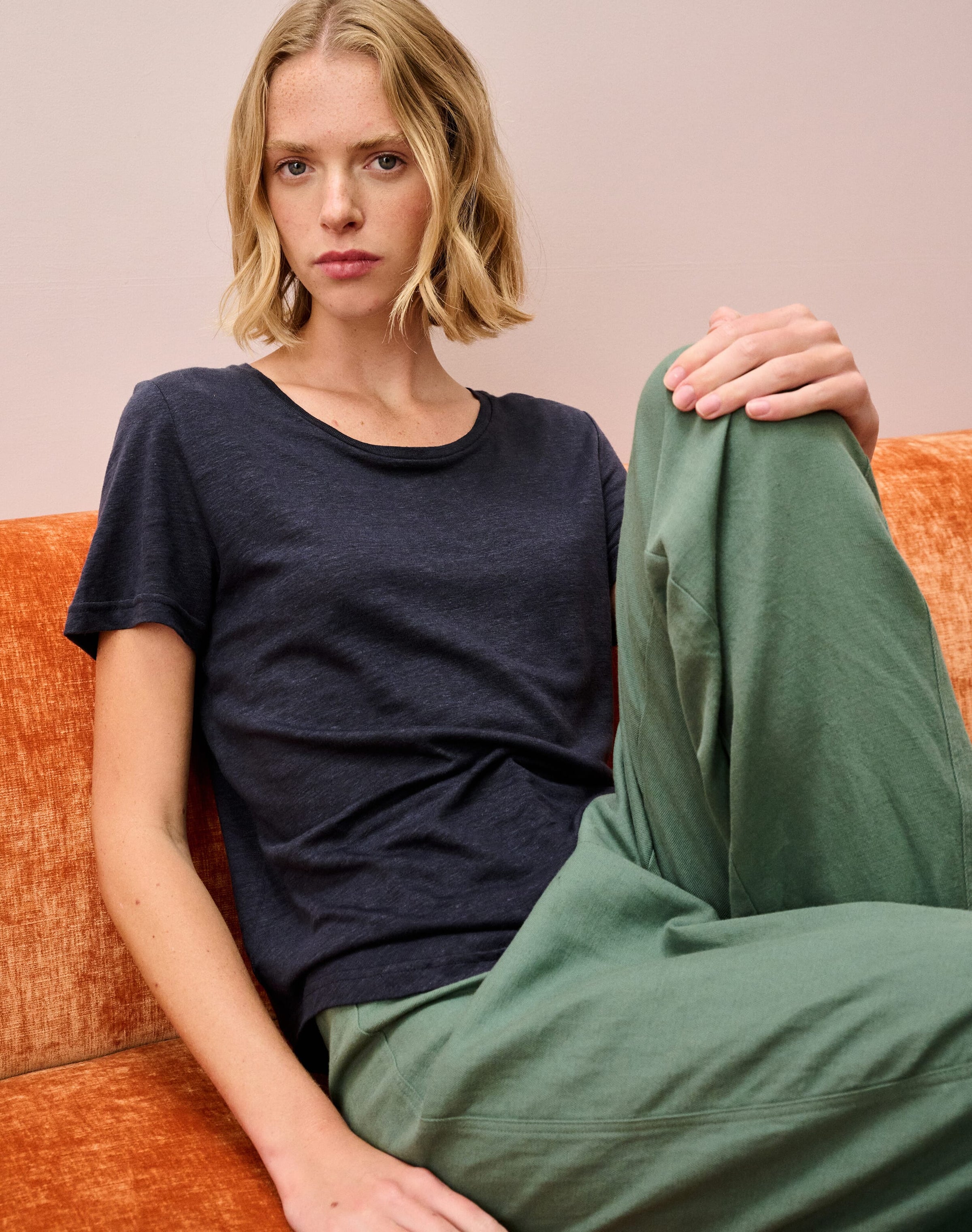 Linen Knit T-Shirt