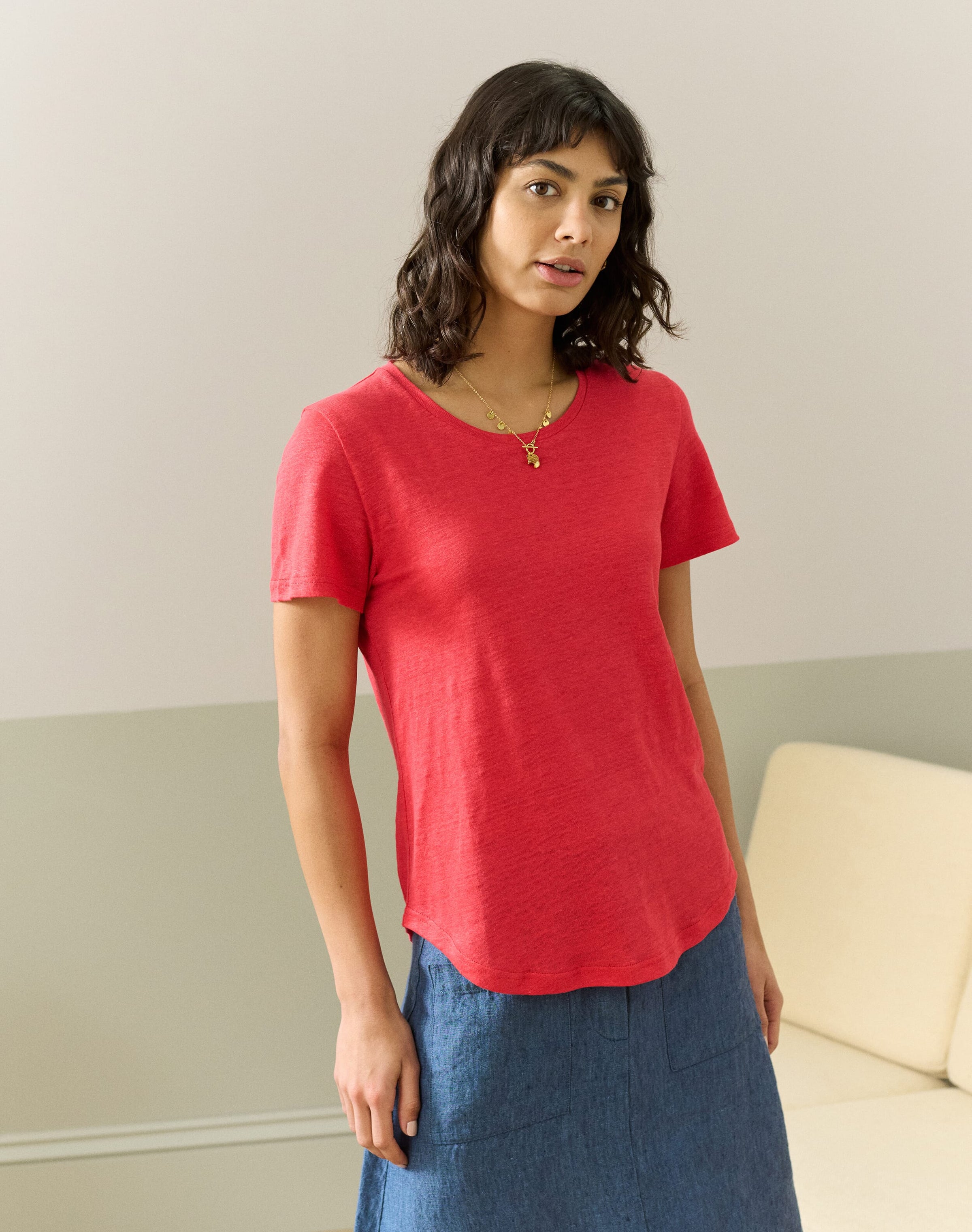 Linen Knit T-Shirt