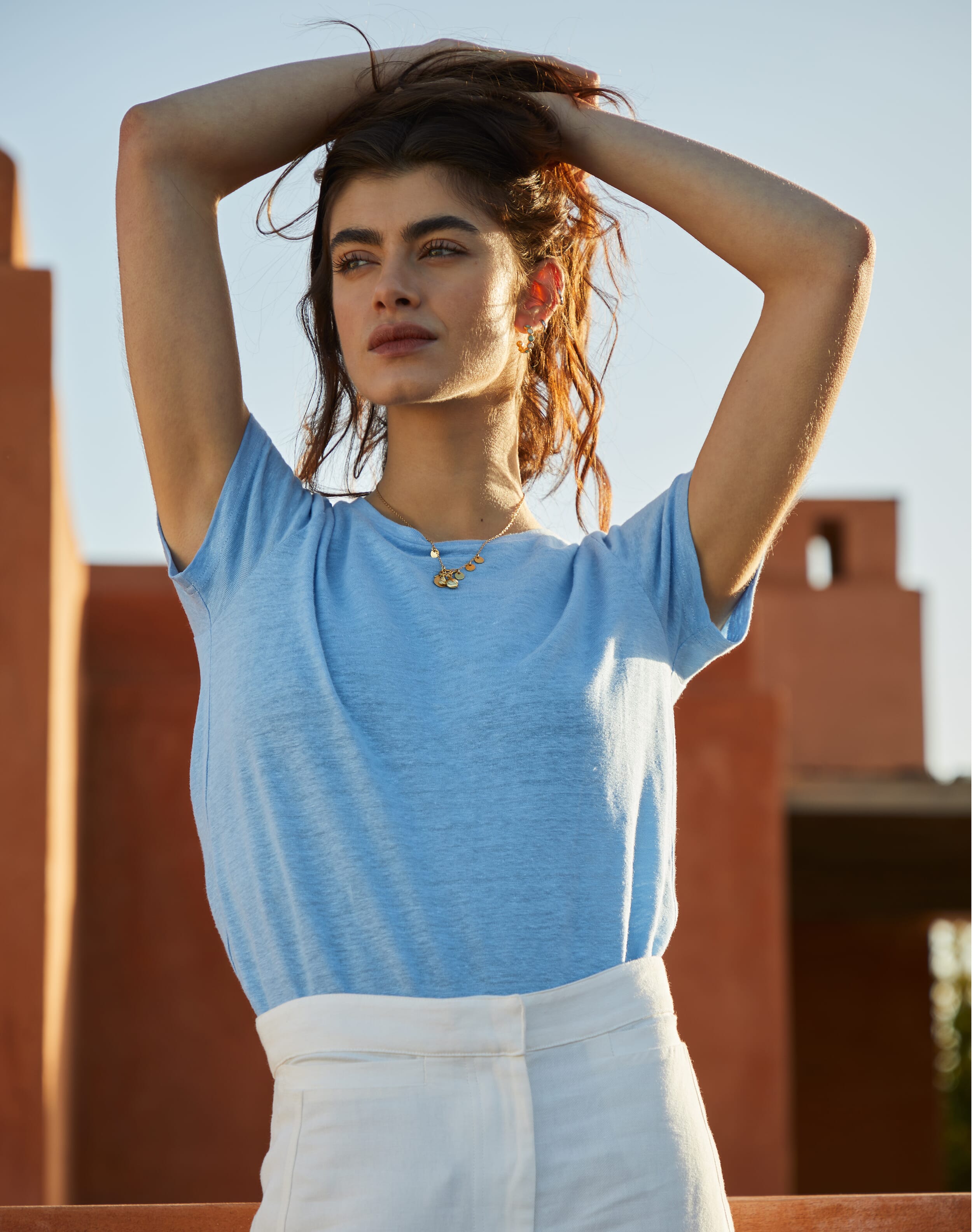 Linen Knit T-Shirt