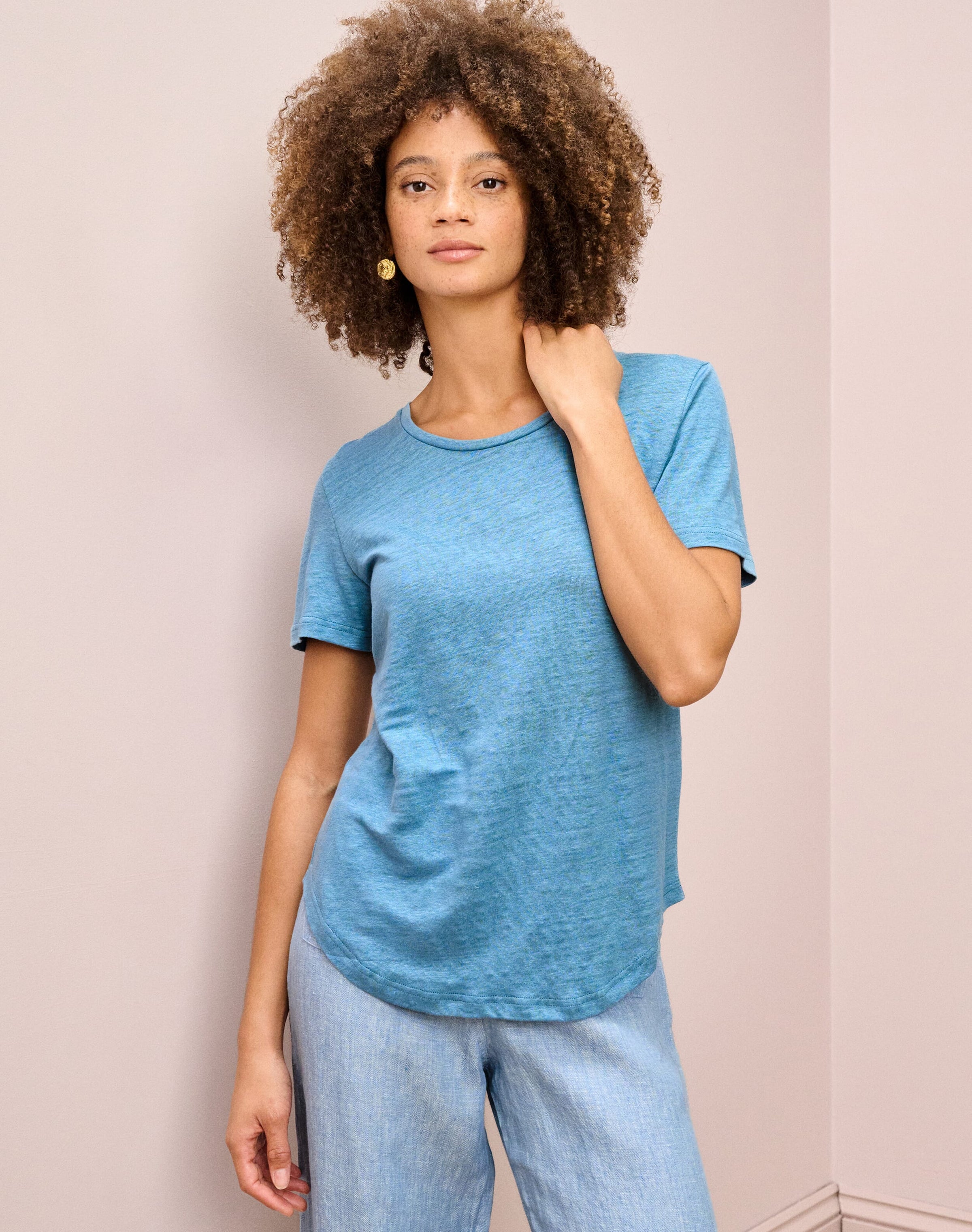 Linen Knit T-Shirt
