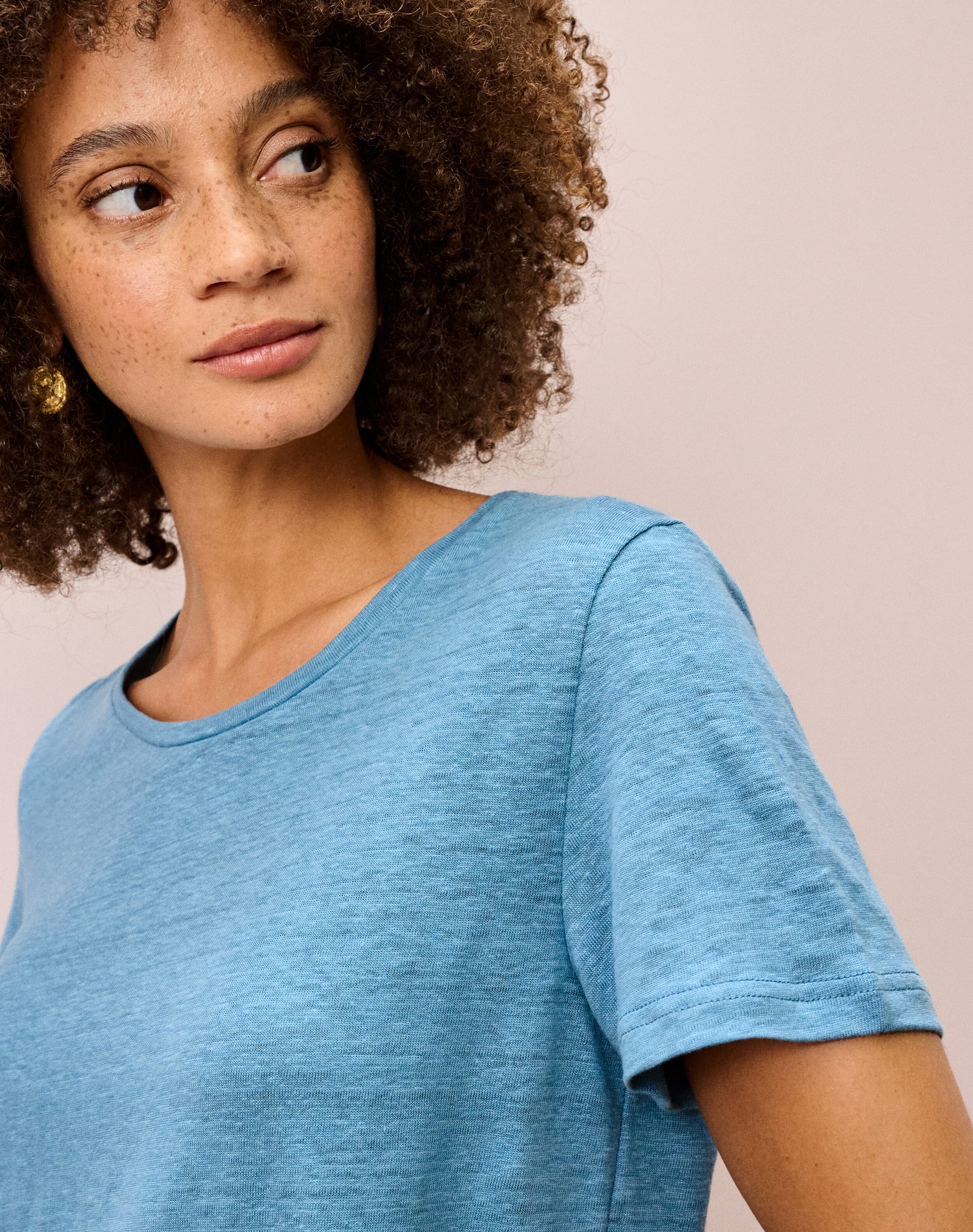 Linen Knit T-Shirt