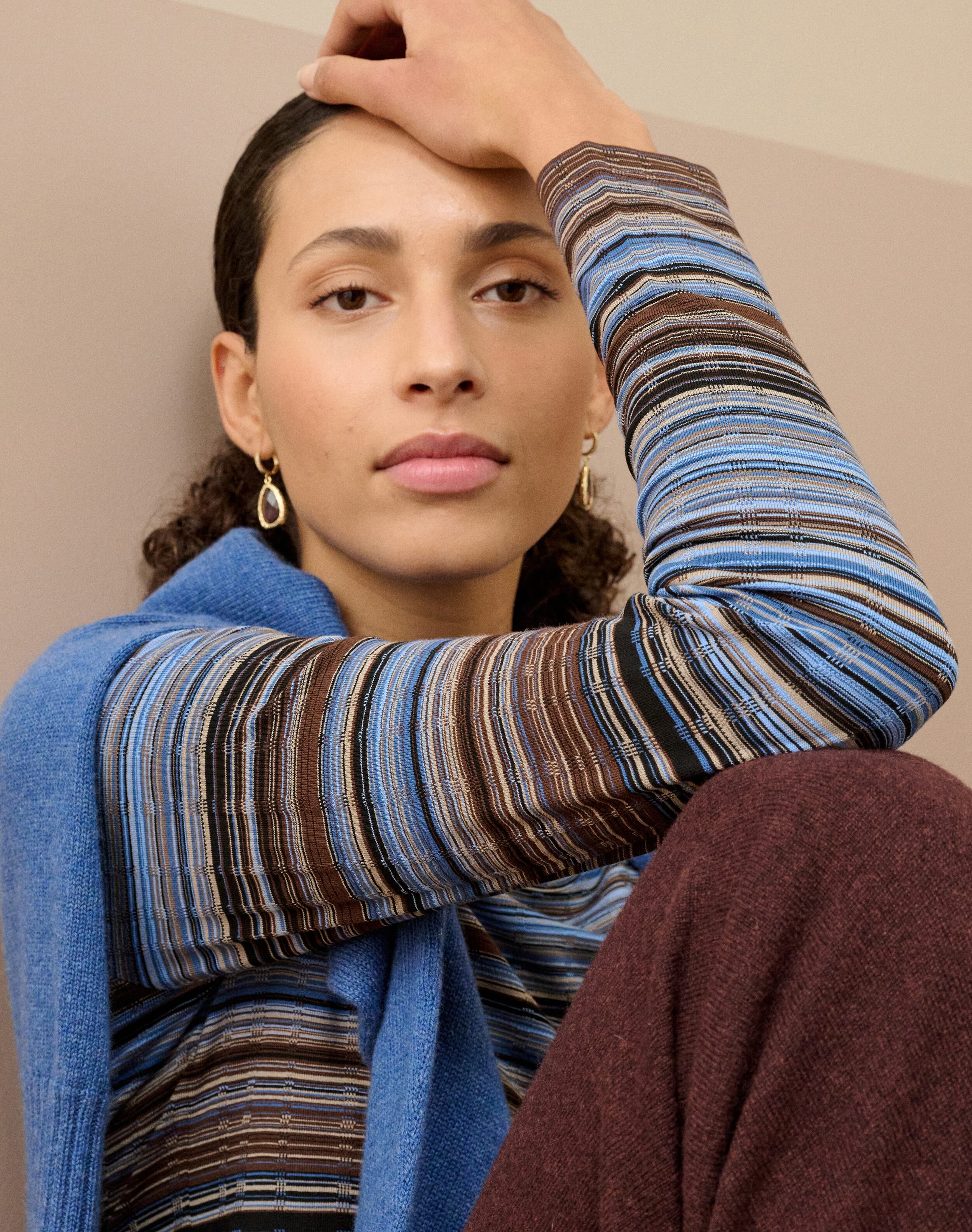Fine Stripe Jersey T-Shirt