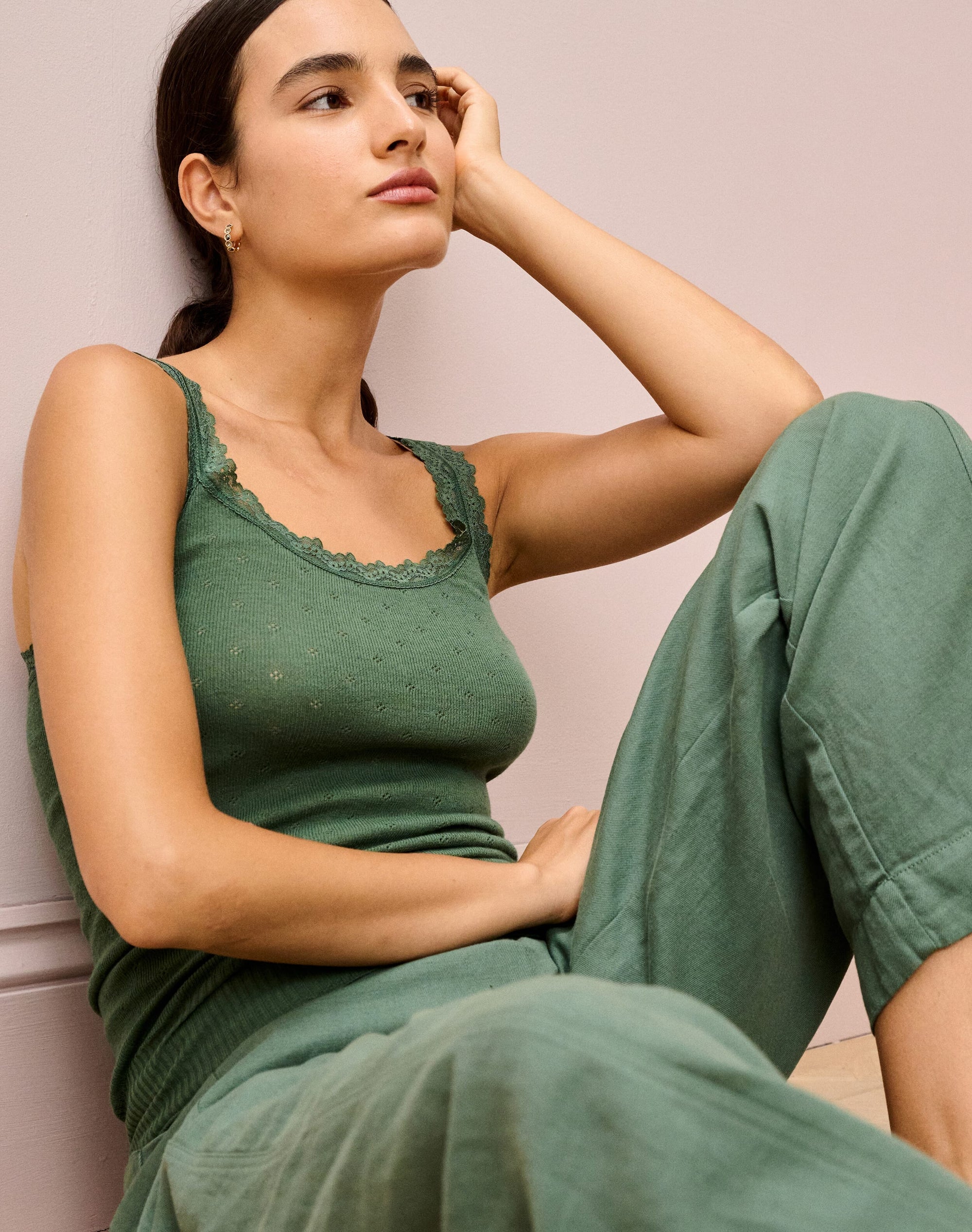 Lace Trim Scoop Camisole