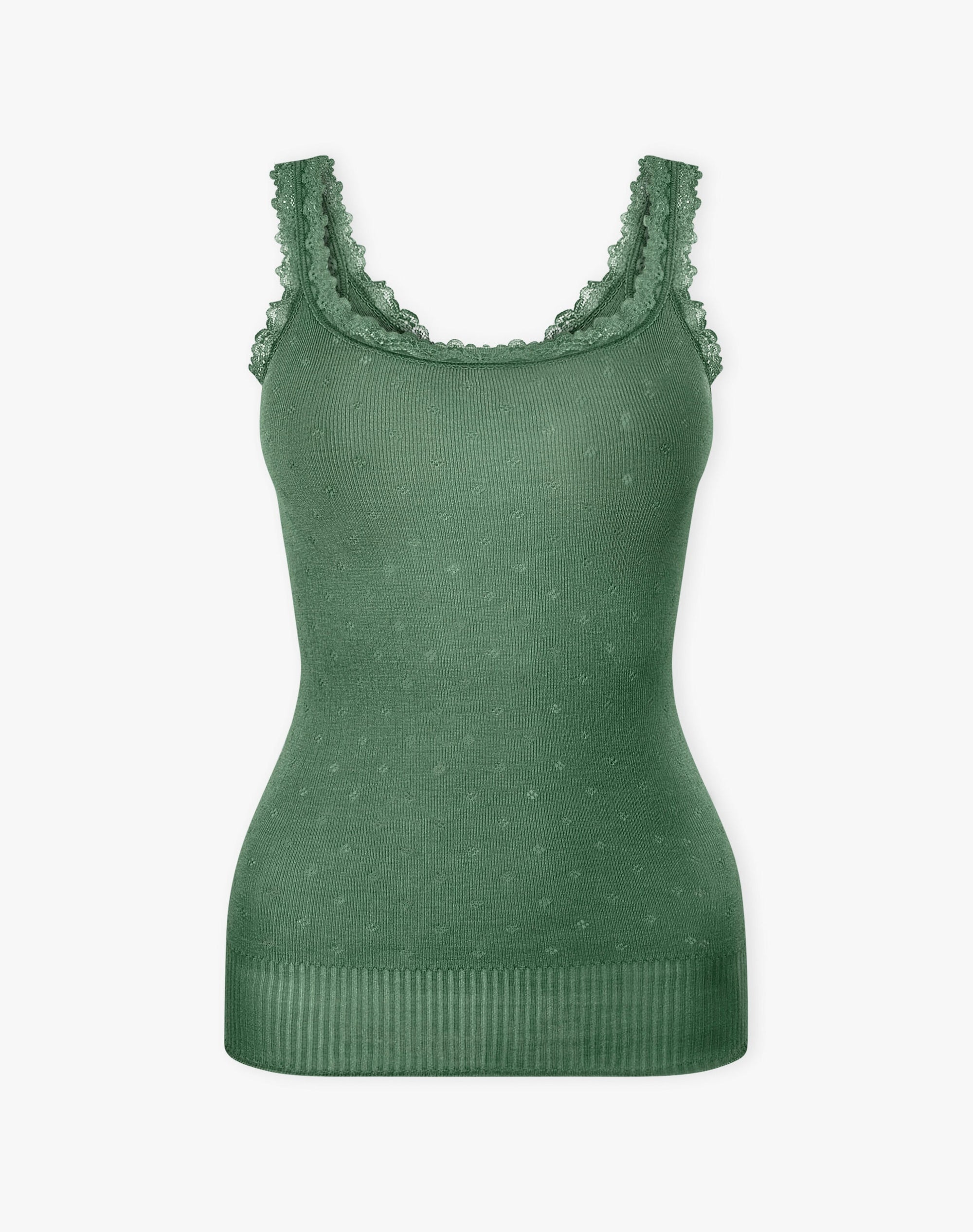 Lace Trim Scoop Camisole