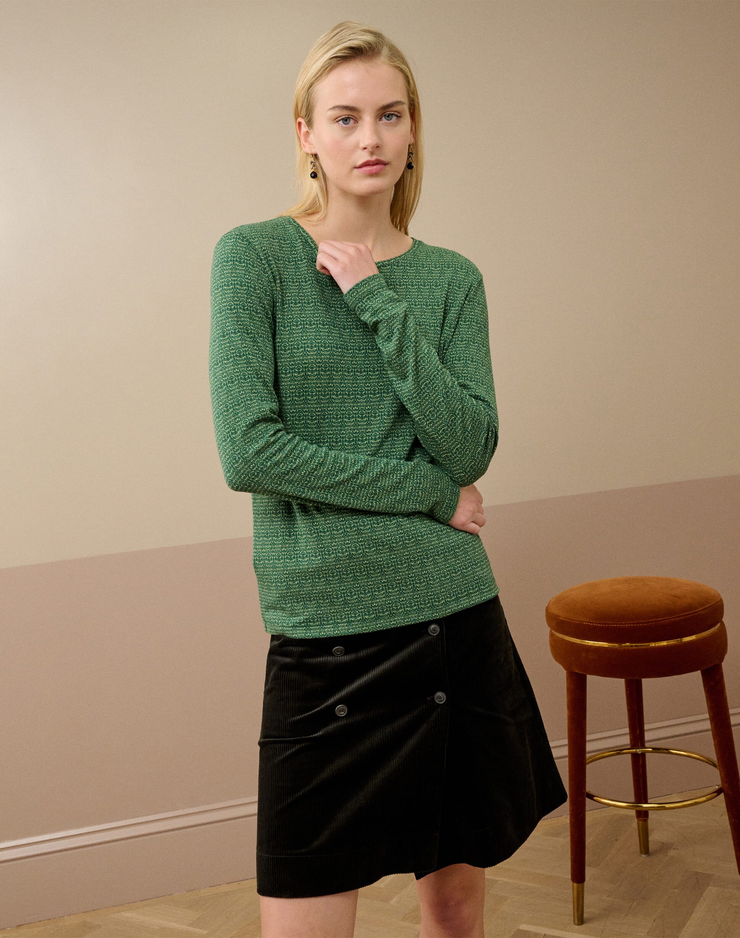 Textured Jersey T-Shirt