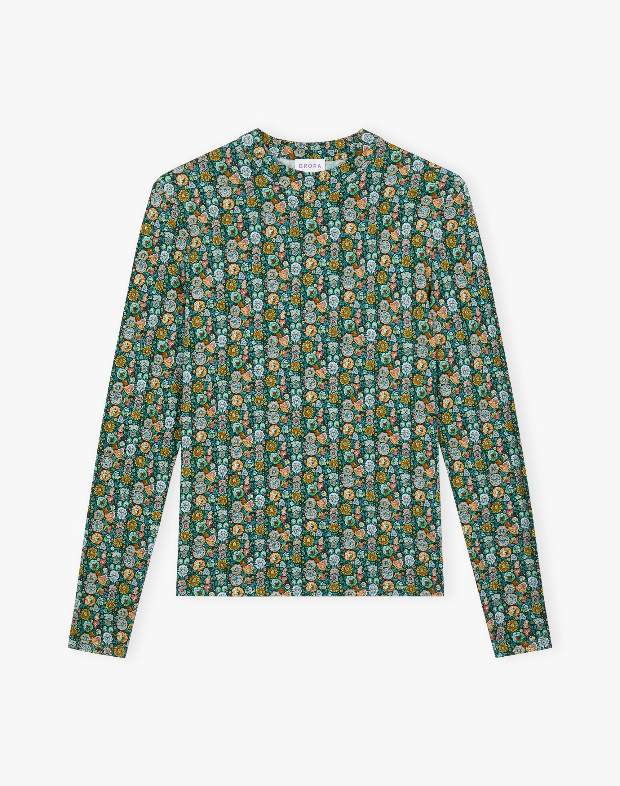 Liberty Print Jersey Turtle Neck