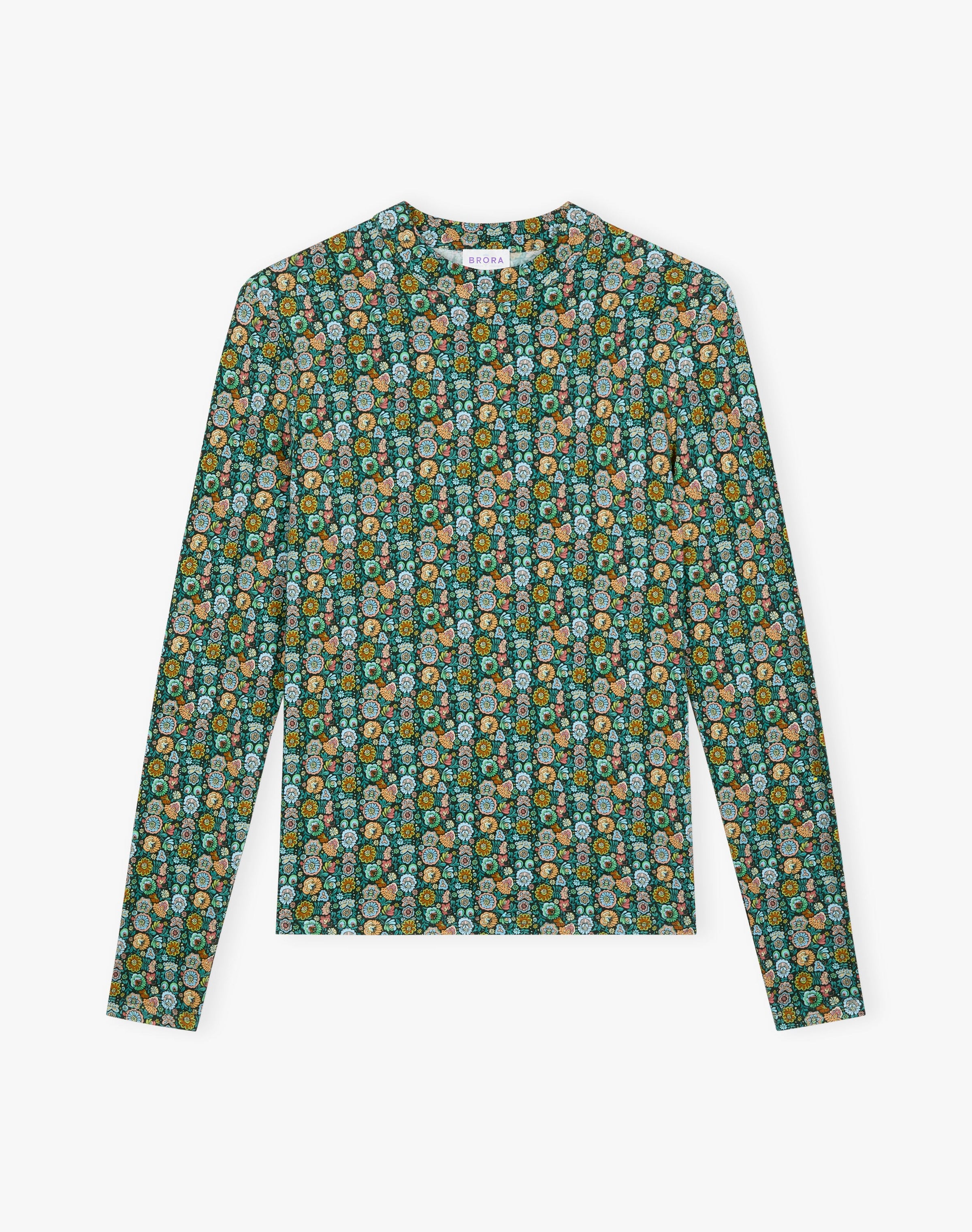 Liberty Print Jersey Turtle Neck