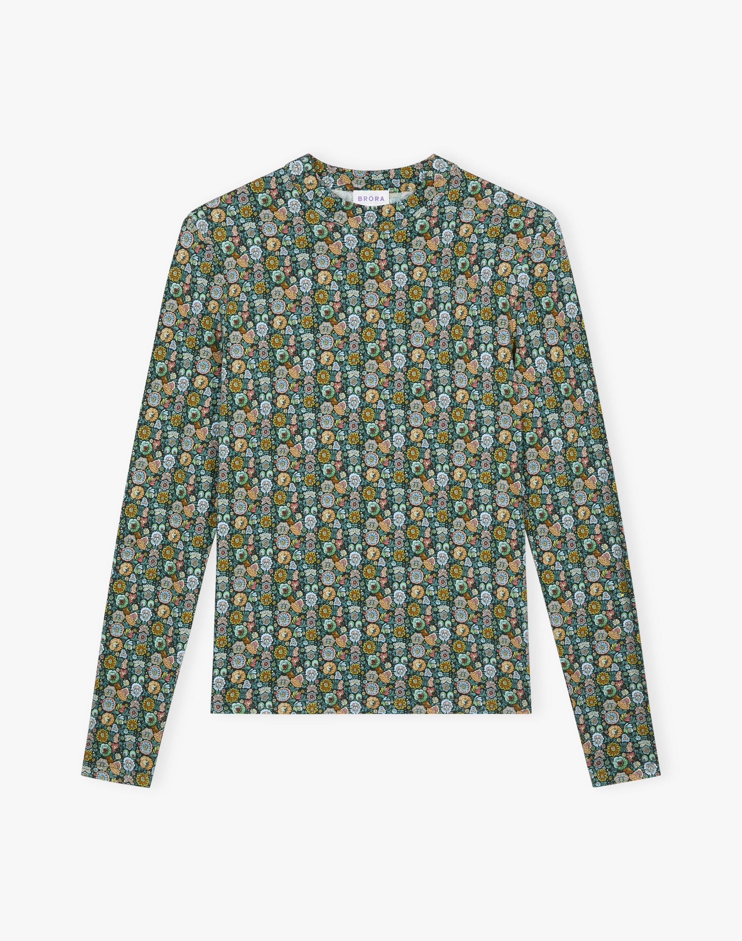Liberty Print Jersey Turtle Neck