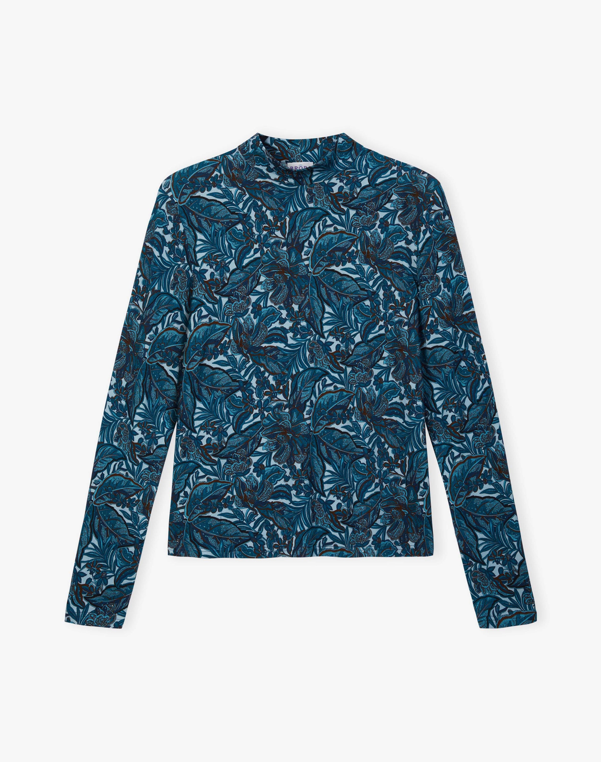 Liberty Print Jersey Turtle Neck