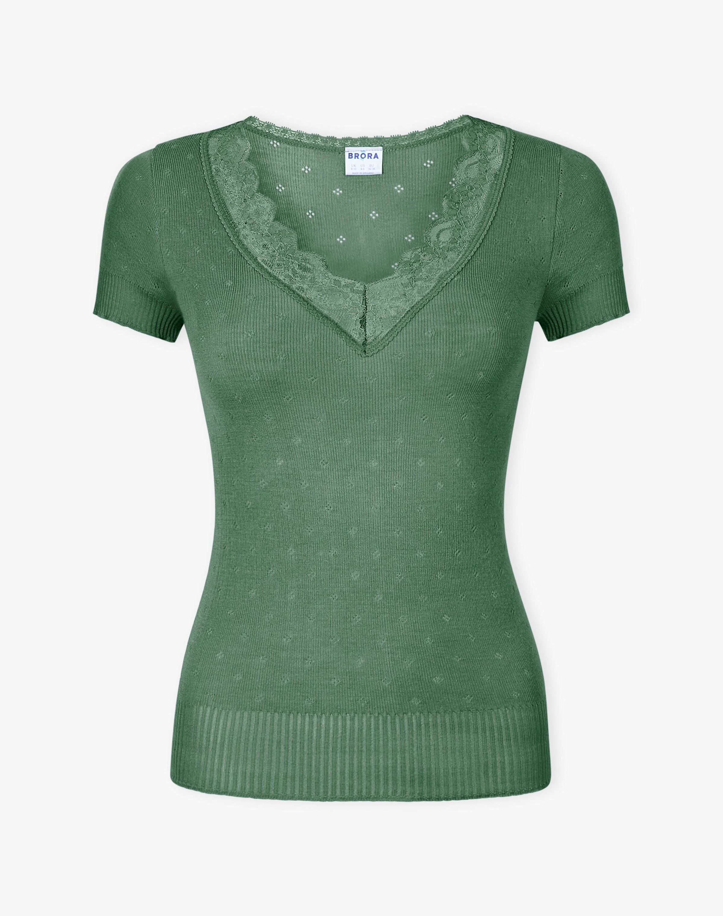 Lace Trim Cap Sleeve Top