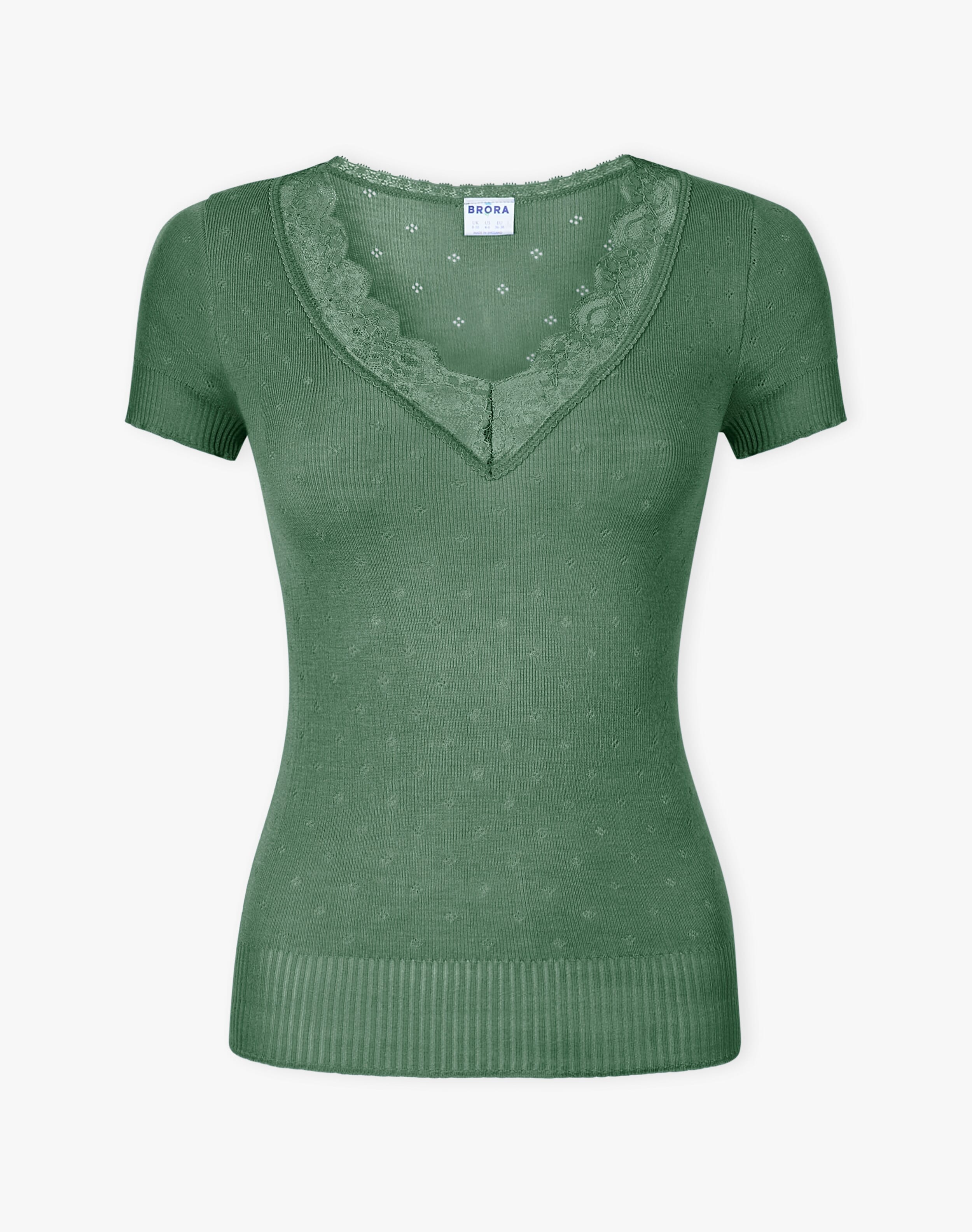 Lace Trim Cap Sleeve Top