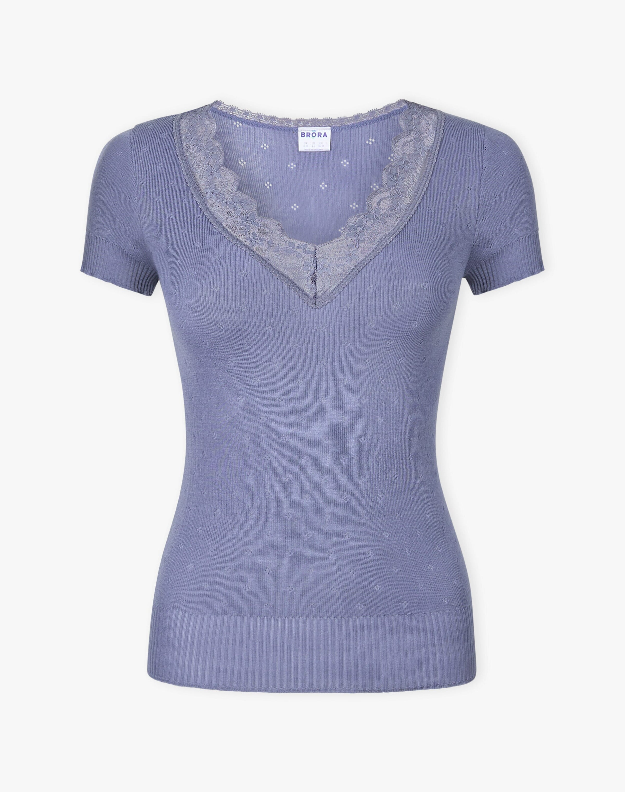 Lace Trim Cap Sleeve Top