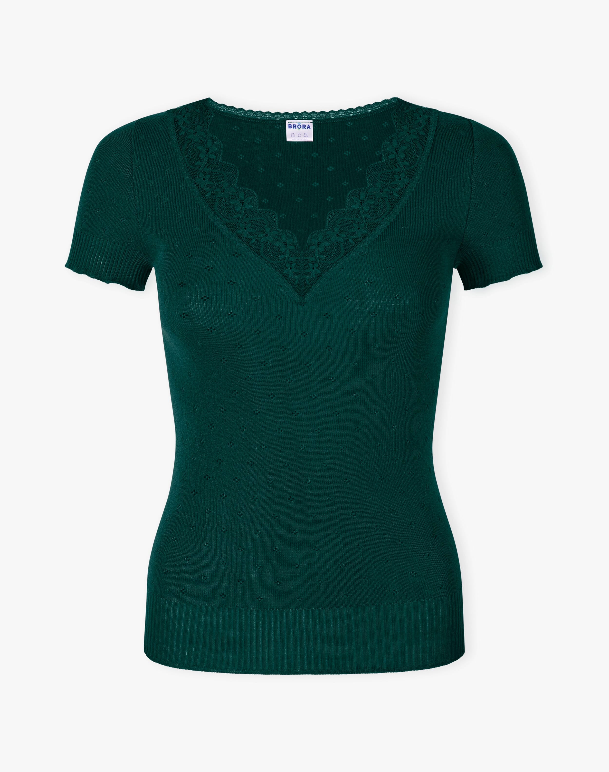 Lace Trim Cap Sleeve Top