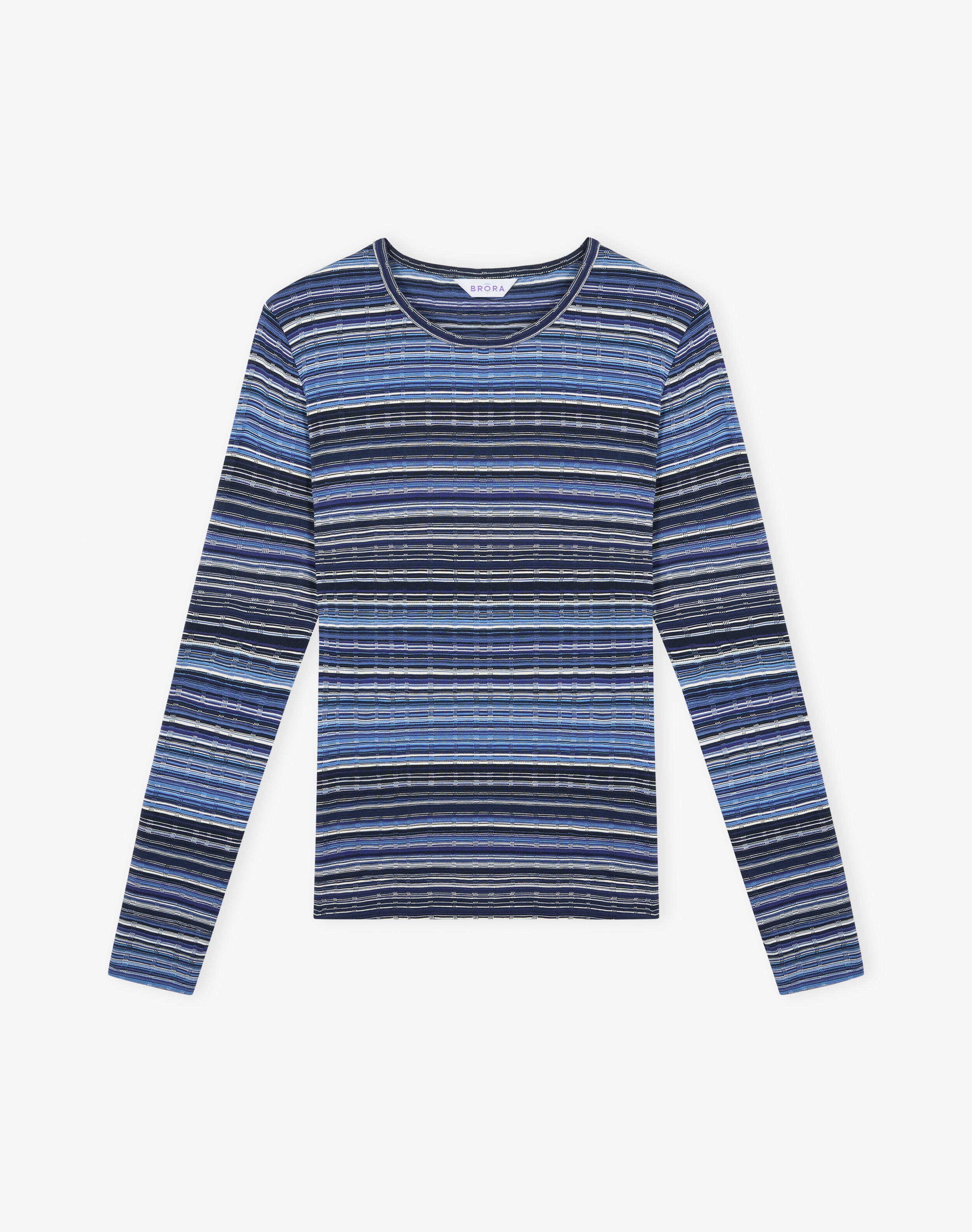 Fine Stripe Jersey Top